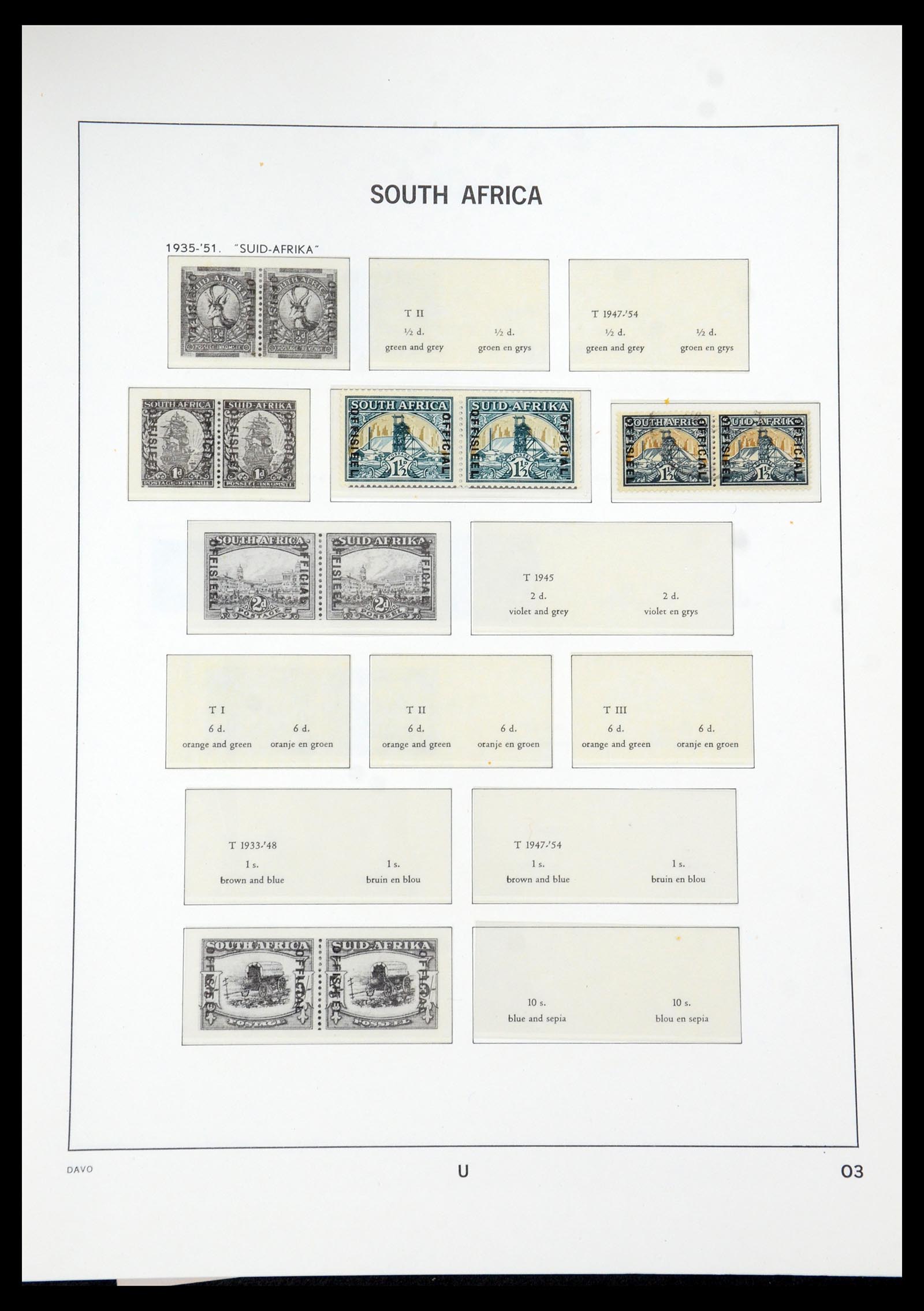 35858 075 - Postzegelverzameling 35858 Zuidwest-Afrika 1900-1990.