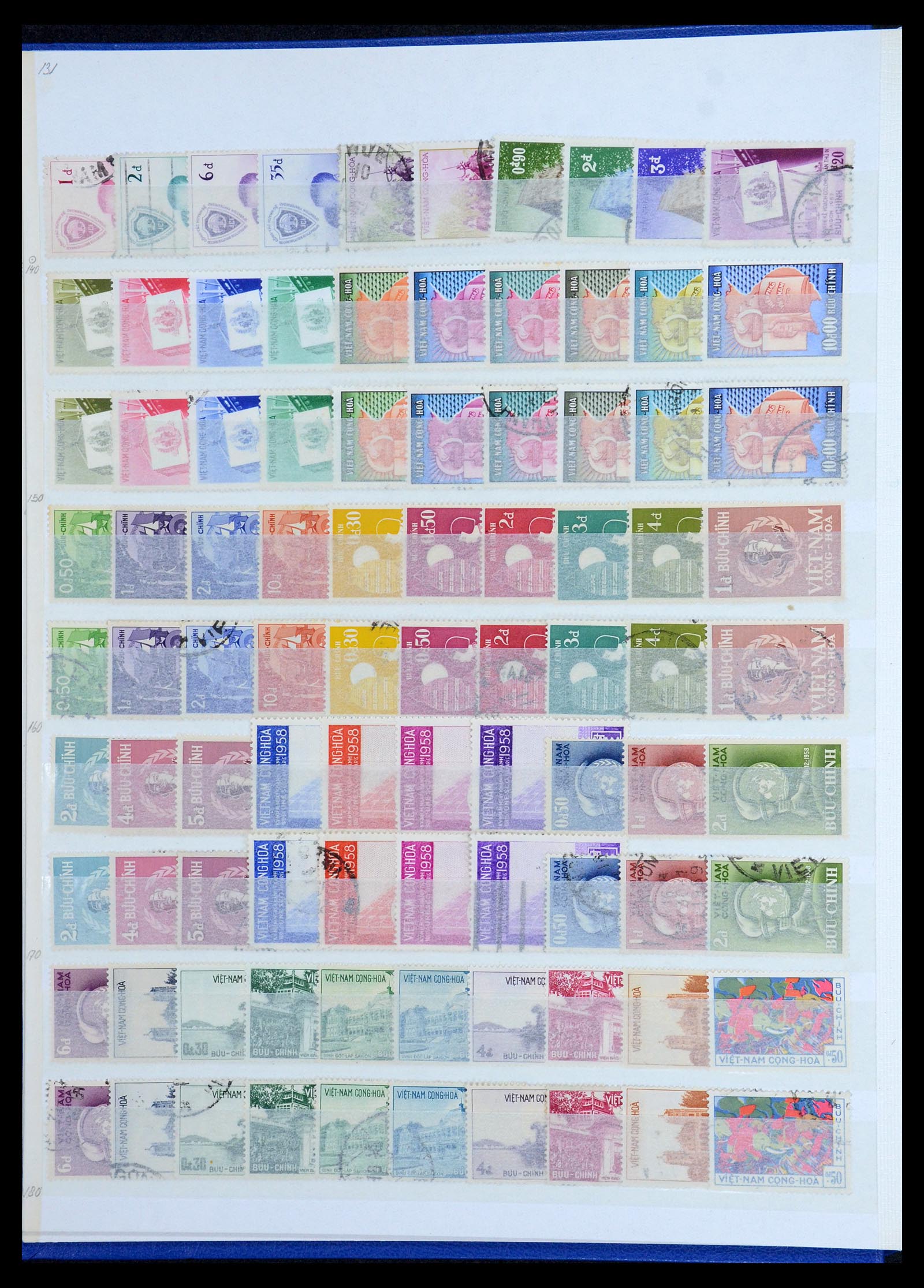 35859 004 - Postzegelverzameling 35859 Zuid Vietnam 1945-1975.