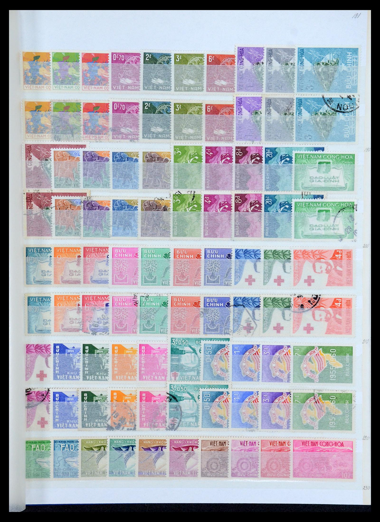 35859 005 - Postzegelverzameling 35859 Zuid Vietnam 1945-1975.