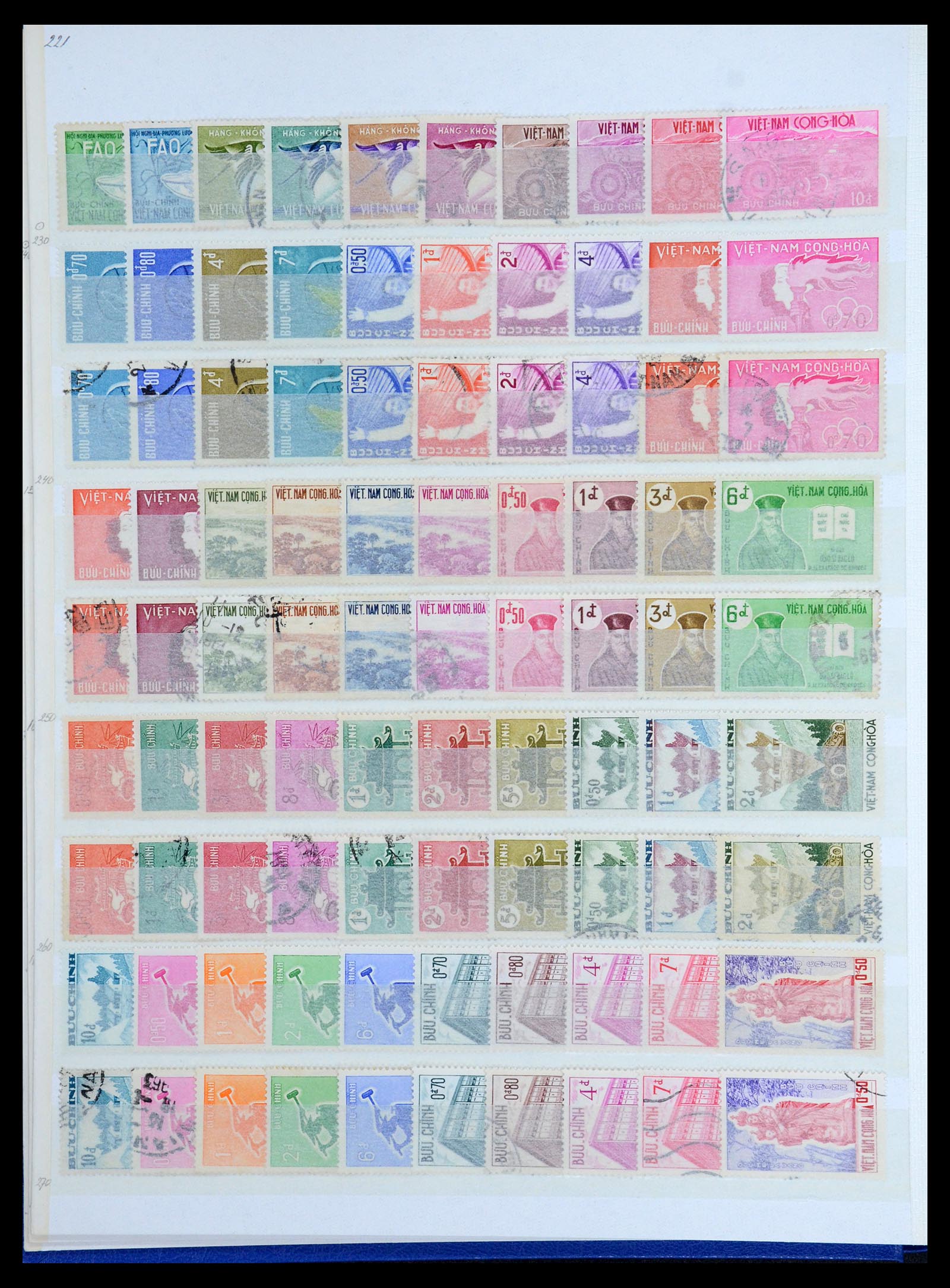 35859 006 - Postzegelverzameling 35859 Zuid Vietnam 1945-1975.