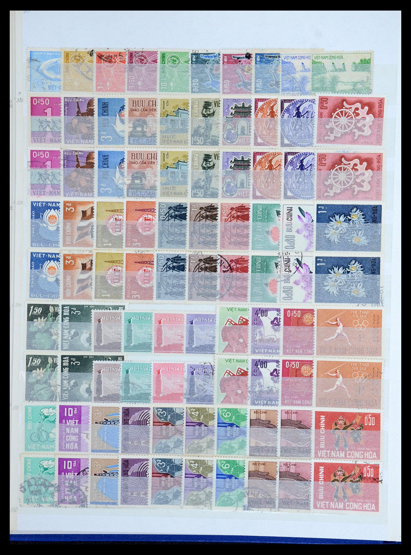 35859 008 - Postzegelverzameling 35859 Zuid Vietnam 1945-1975.