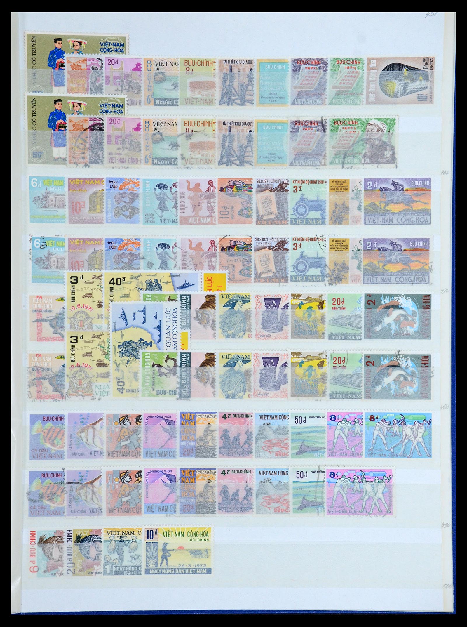 35859 011 - Postzegelverzameling 35859 Zuid Vietnam 1945-1975.