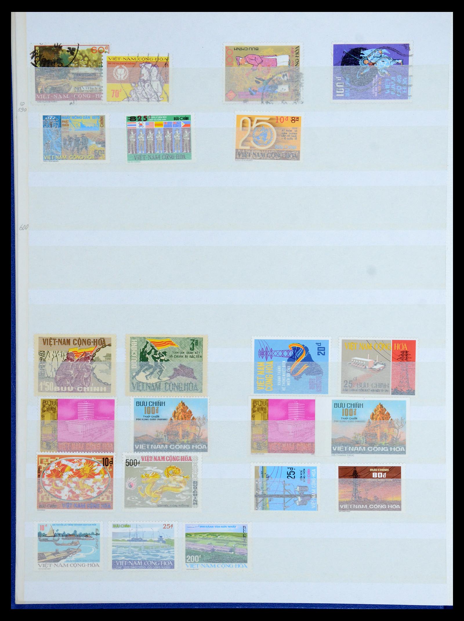 35859 014 - Postzegelverzameling 35859 Zuid Vietnam 1945-1975.