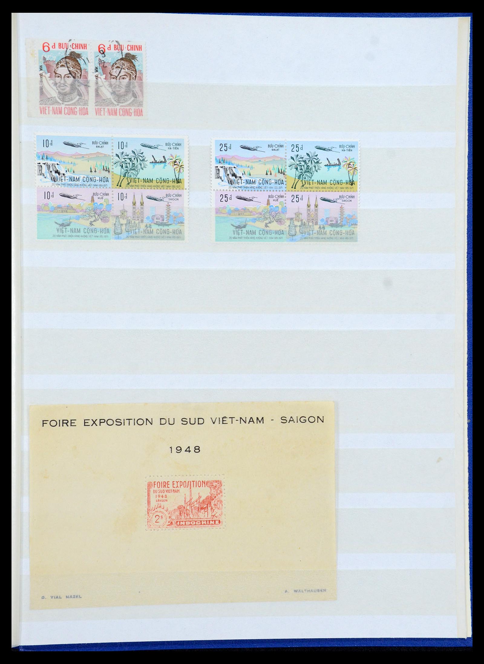 35859 018 - Postzegelverzameling 35859 Zuid Vietnam 1945-1975.