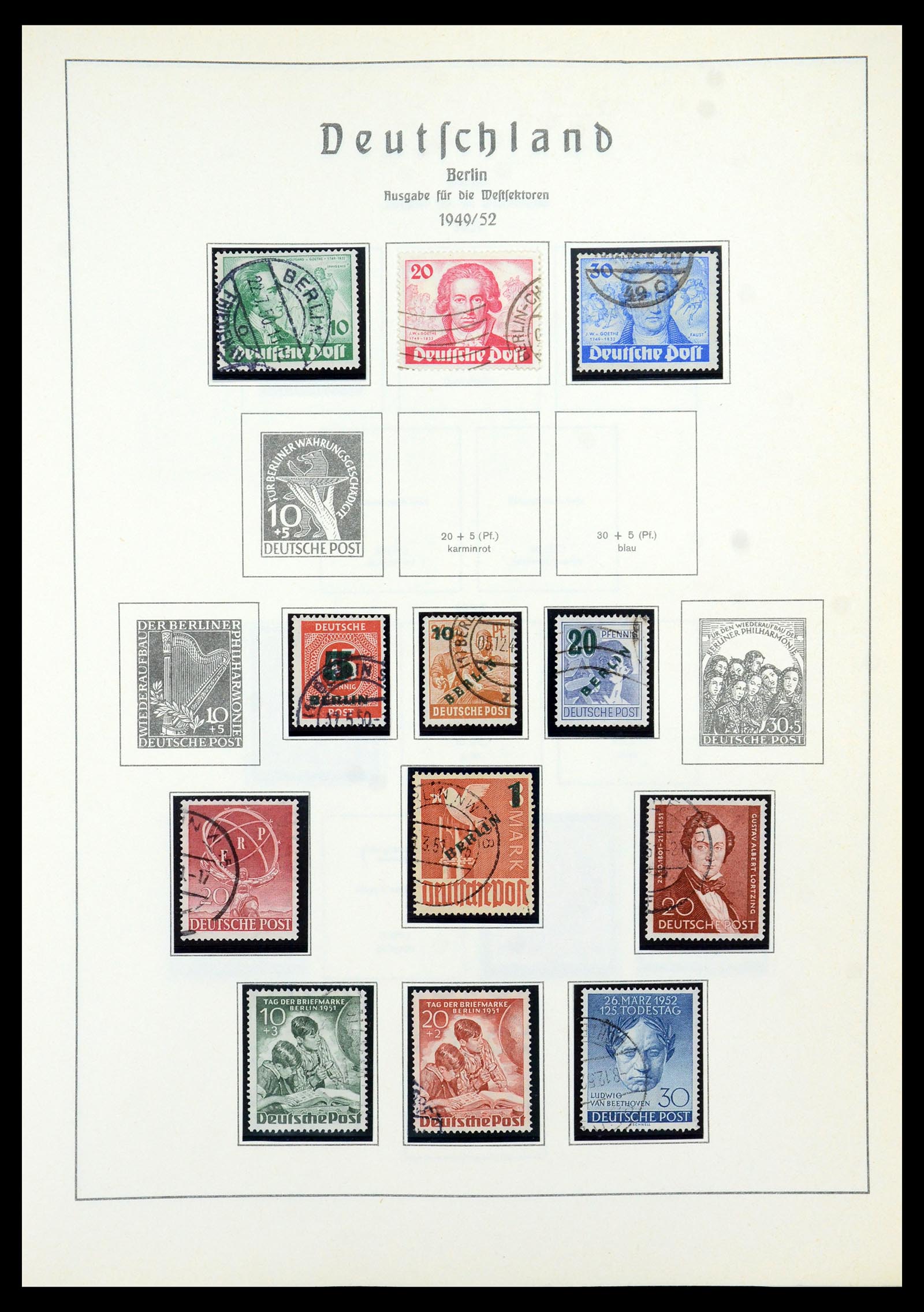 35862 004 - Postzegelverzameling 35862 Berlijn 1948-1990.