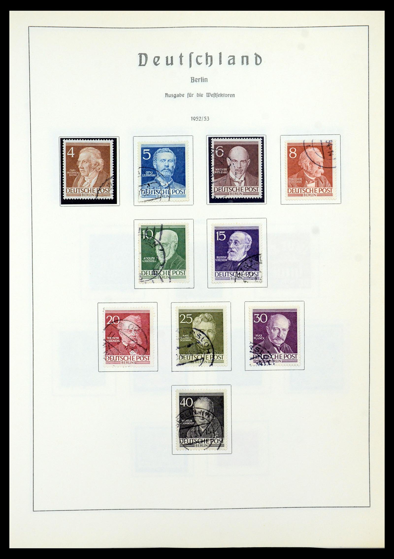 35862 006 - Postzegelverzameling 35862 Berlijn 1948-1990.