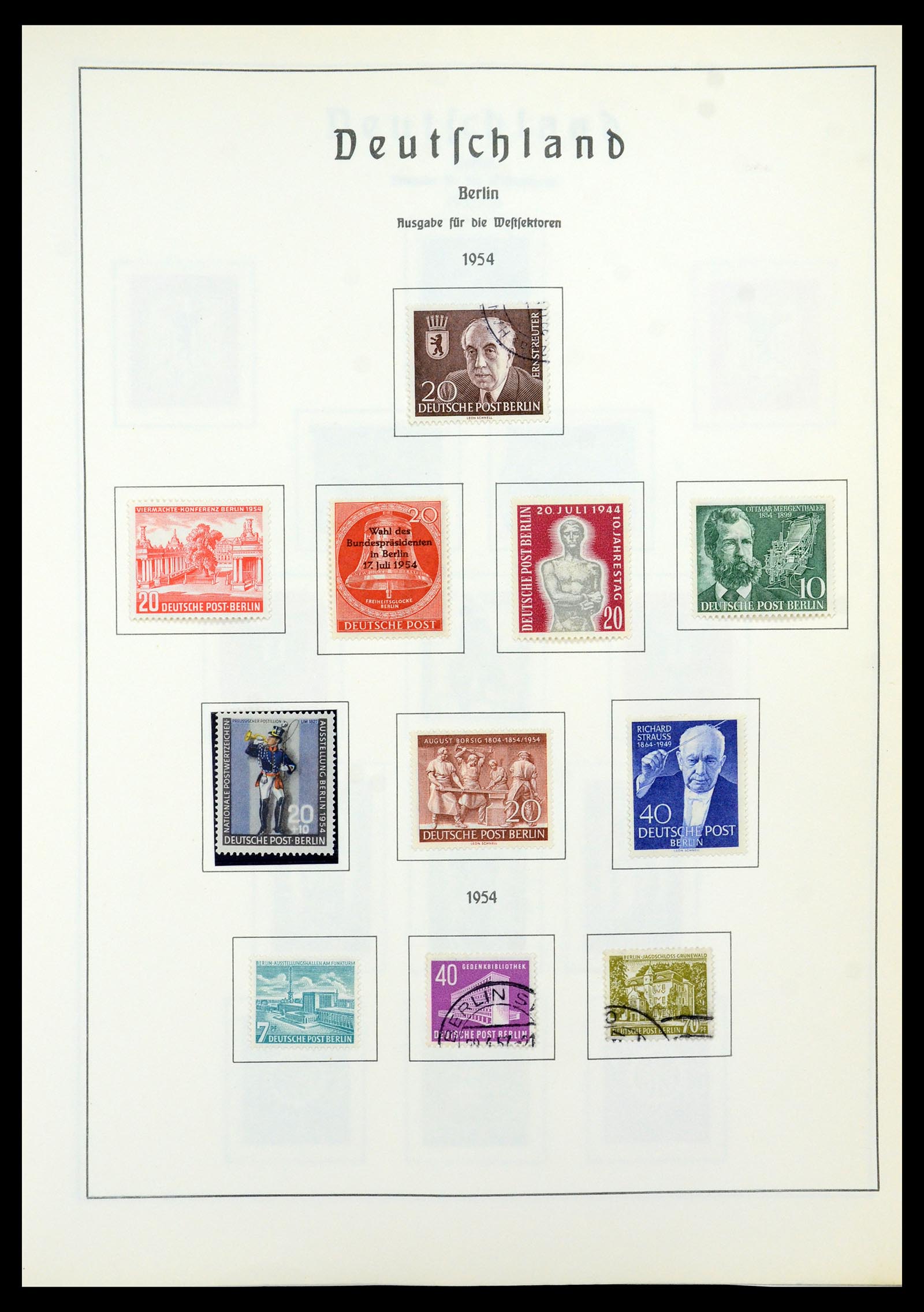35862 008 - Postzegelverzameling 35862 Berlijn 1948-1990.