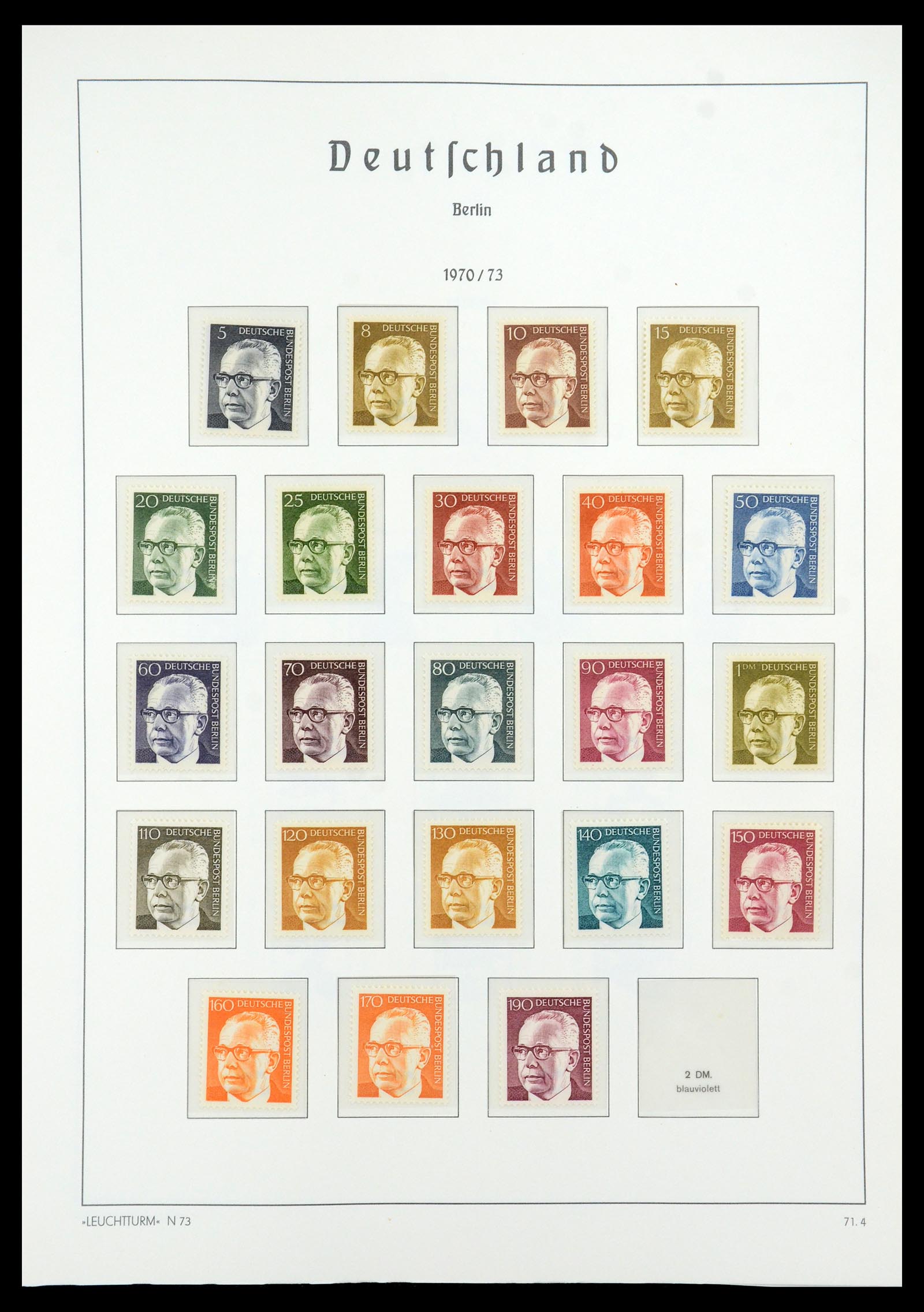 35862 035 - Postzegelverzameling 35862 Berlijn 1948-1990.