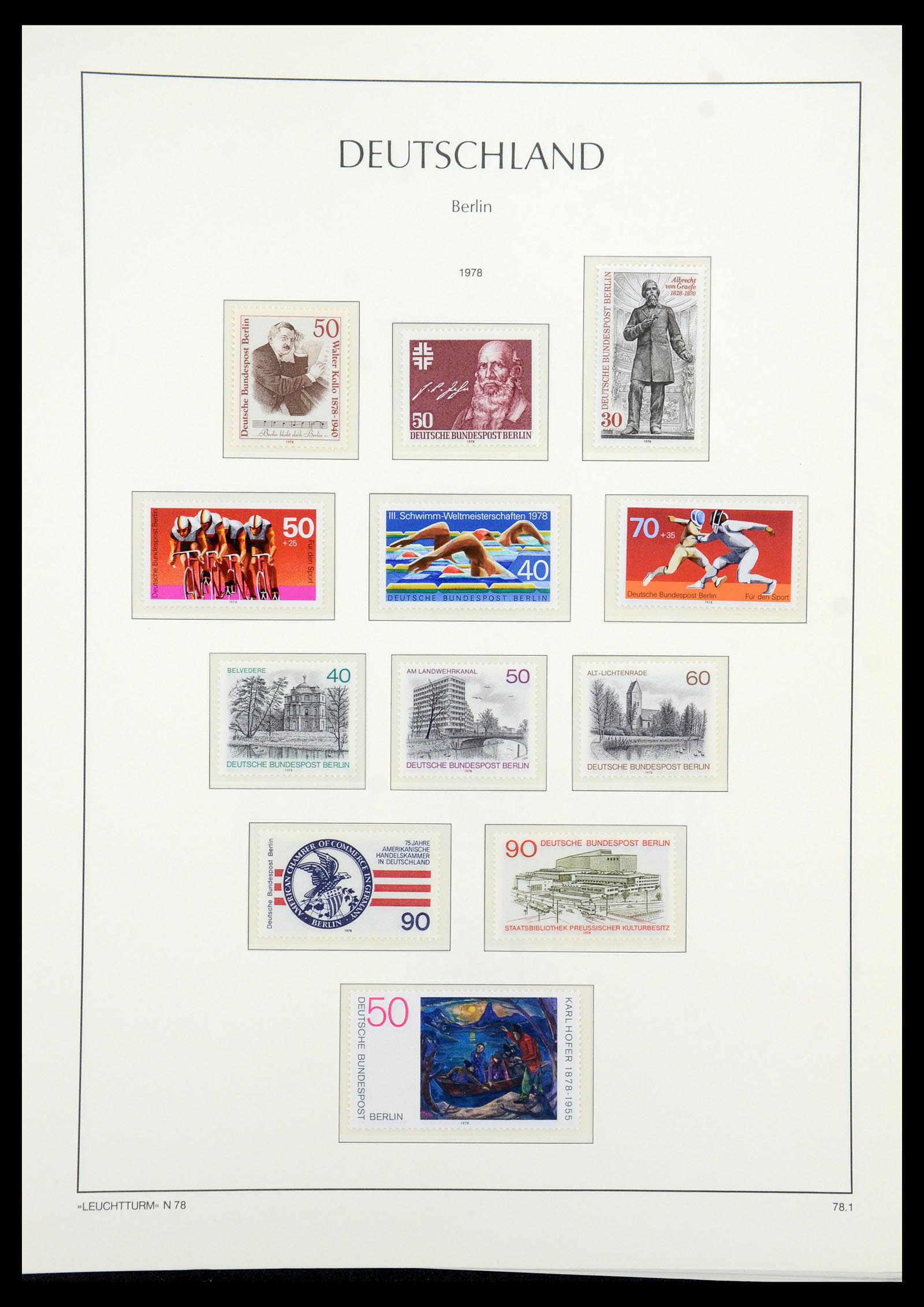 35862 054 - Postzegelverzameling 35862 Berlijn 1948-1990.