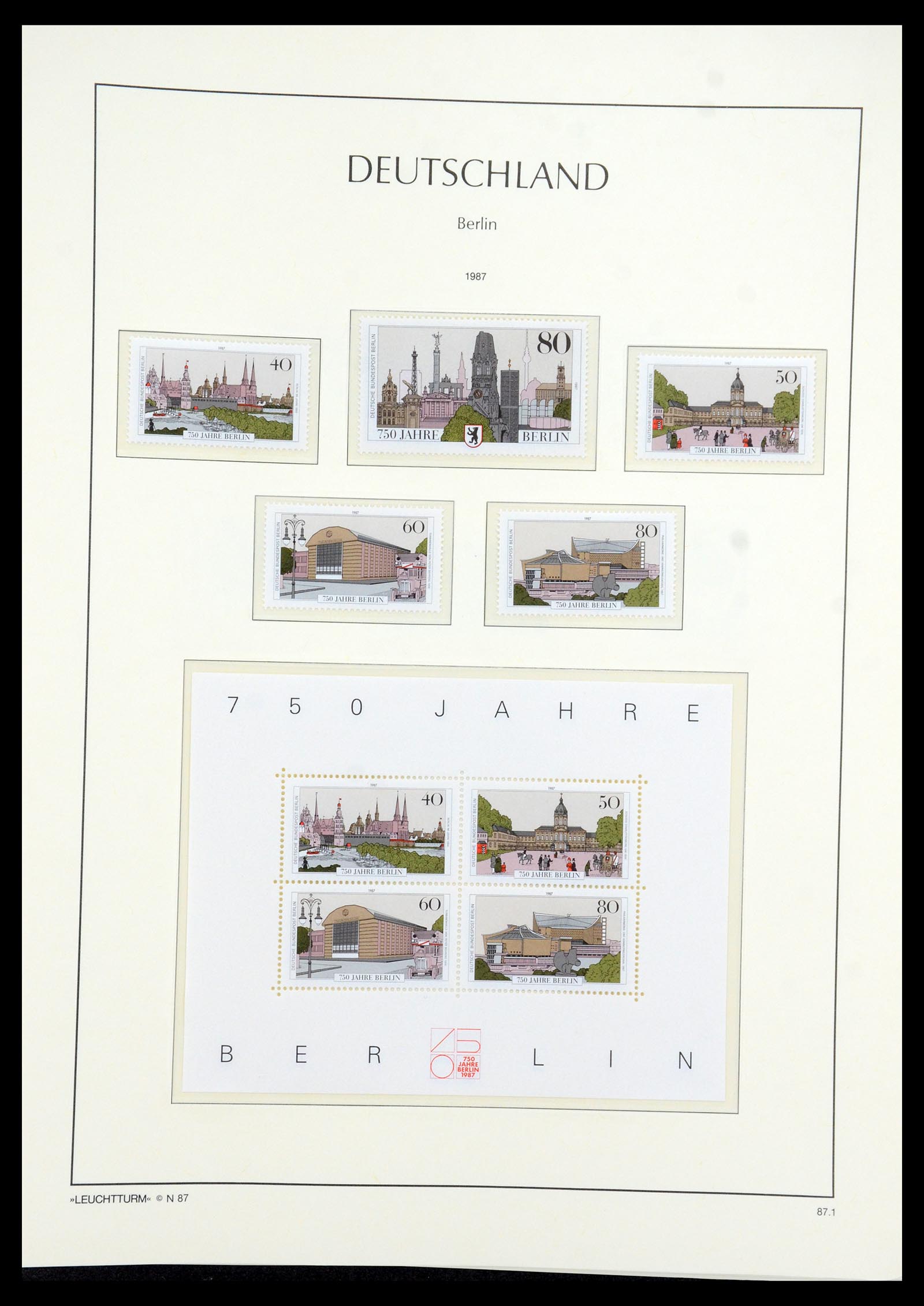 35862 076 - Postzegelverzameling 35862 Berlijn 1948-1990.
