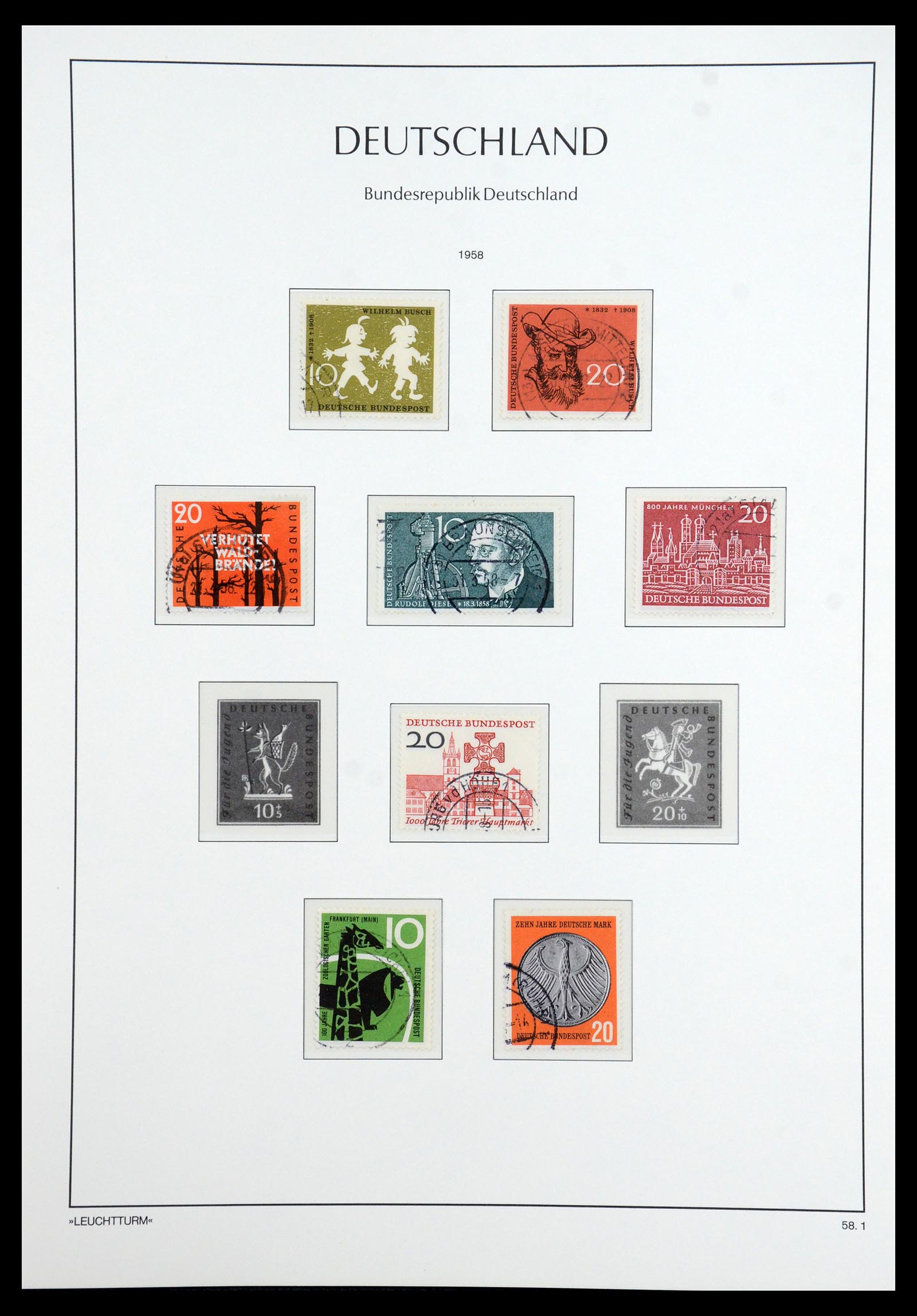 35863 013 - Postzegelverzameling 35863 Bundespost 1949-1985.