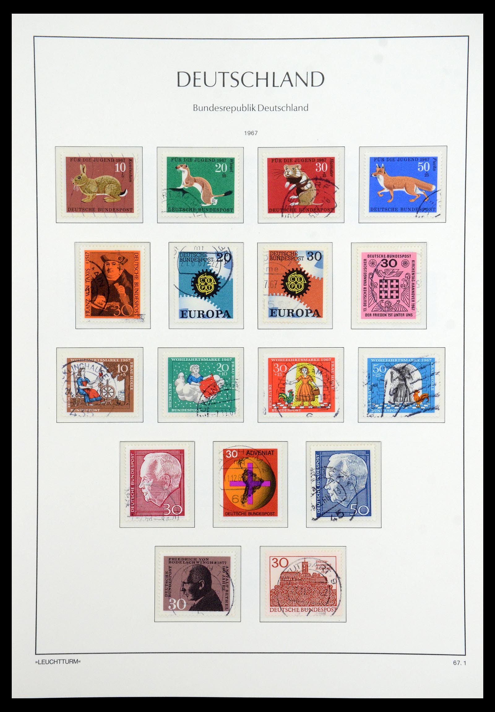 35863 037 - Postzegelverzameling 35863 Bundespost 1949-1985.