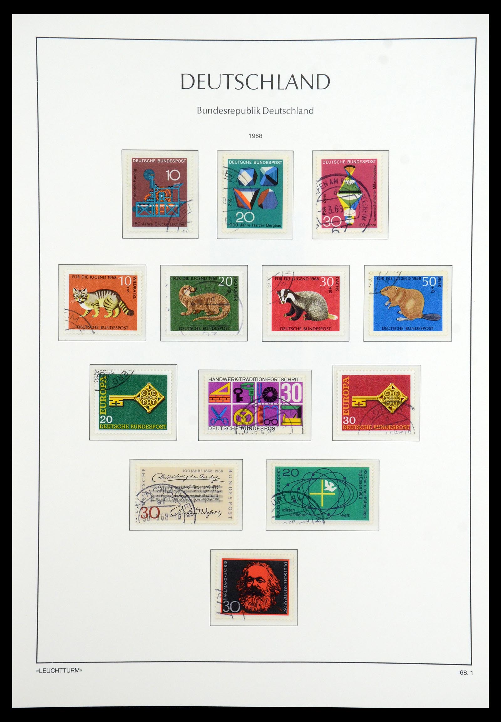 35863 038 - Postzegelverzameling 35863 Bundespost 1949-1985.