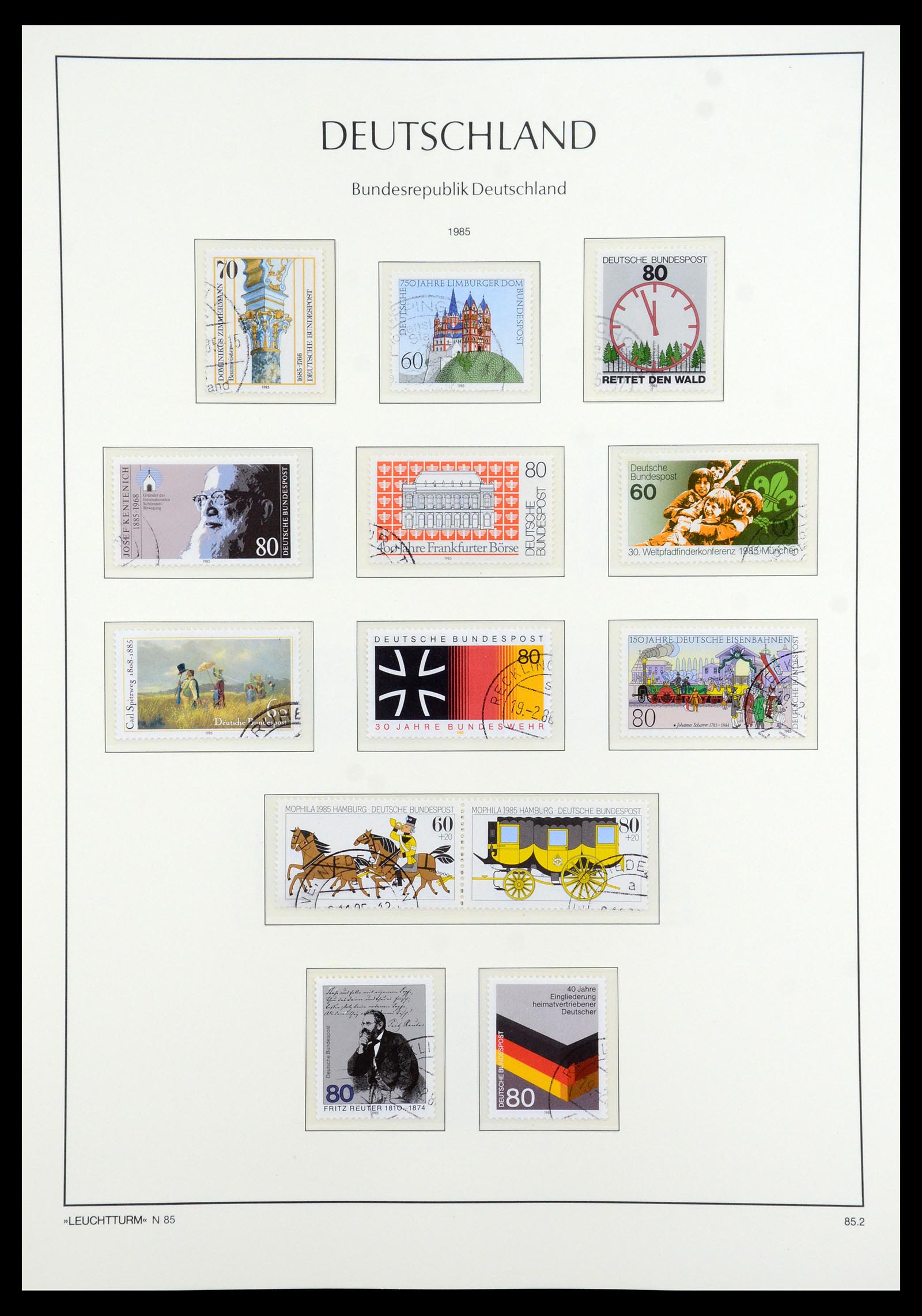 35863 122 - Stamp Collection 35863 Bundespost 1949-1985.