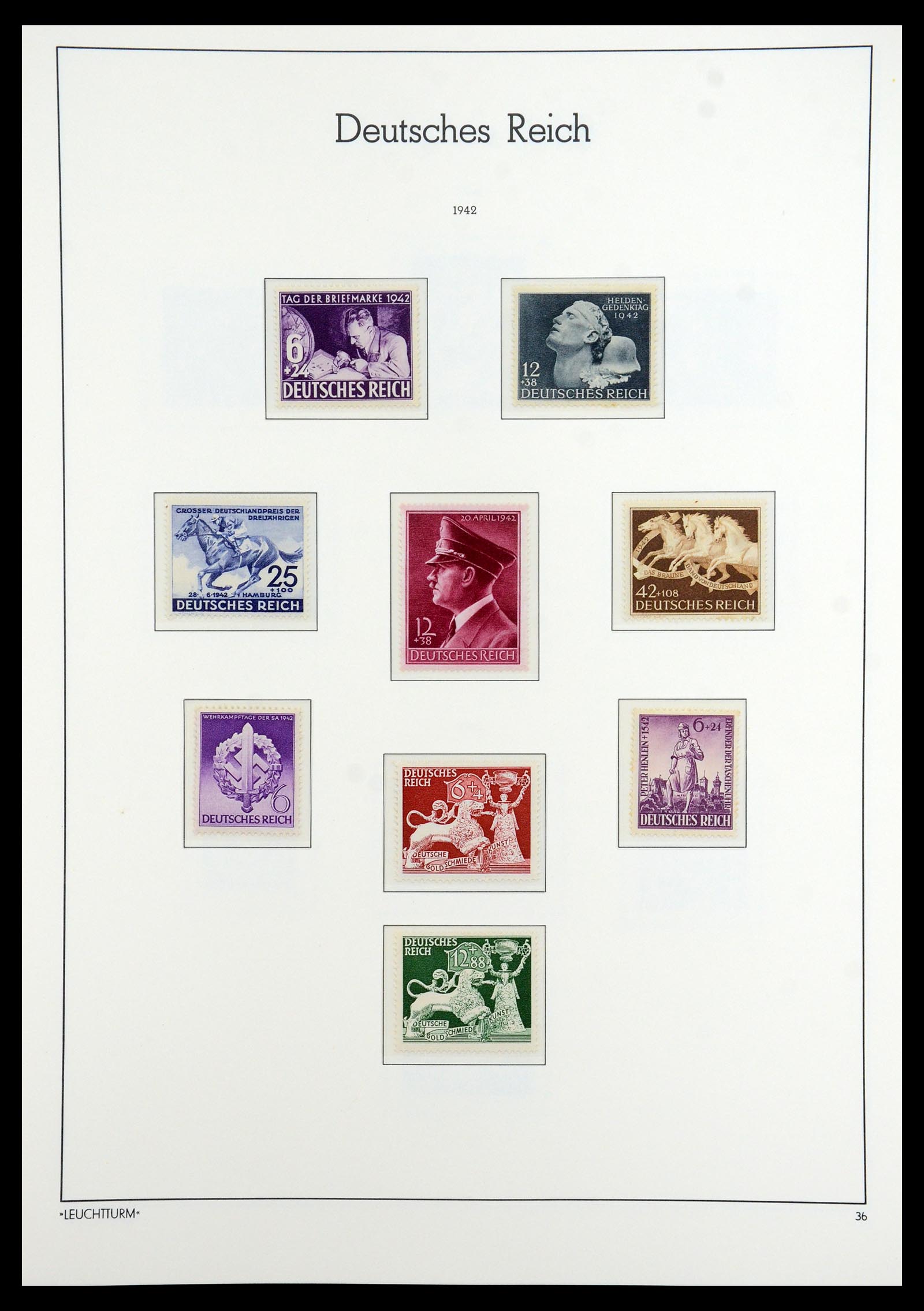 35864 074 - Stamp Collection 35864 German Reich 1872-1945.