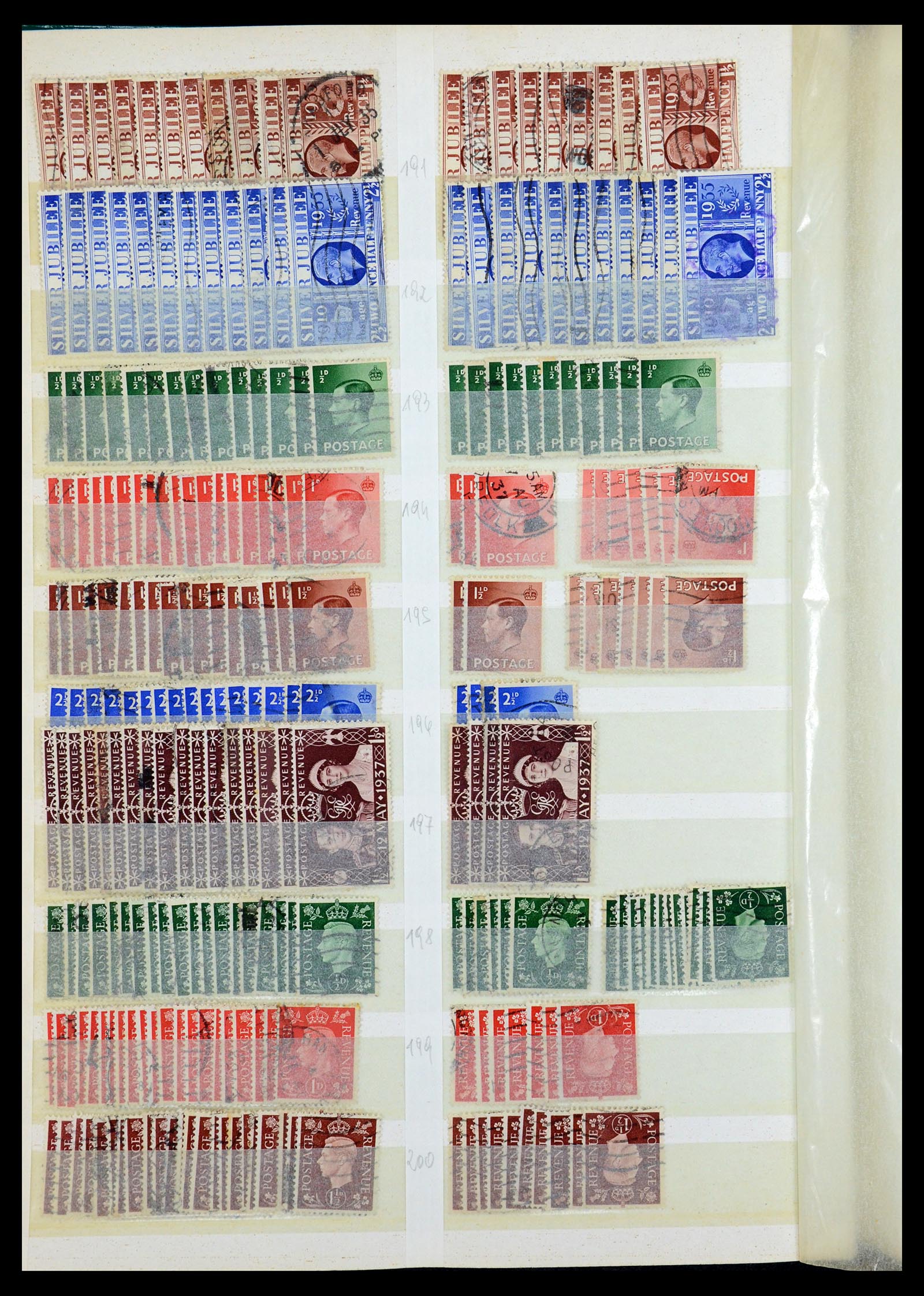 35866 012 - Postzegelverzameling 35866 Engeland 1887-1976.