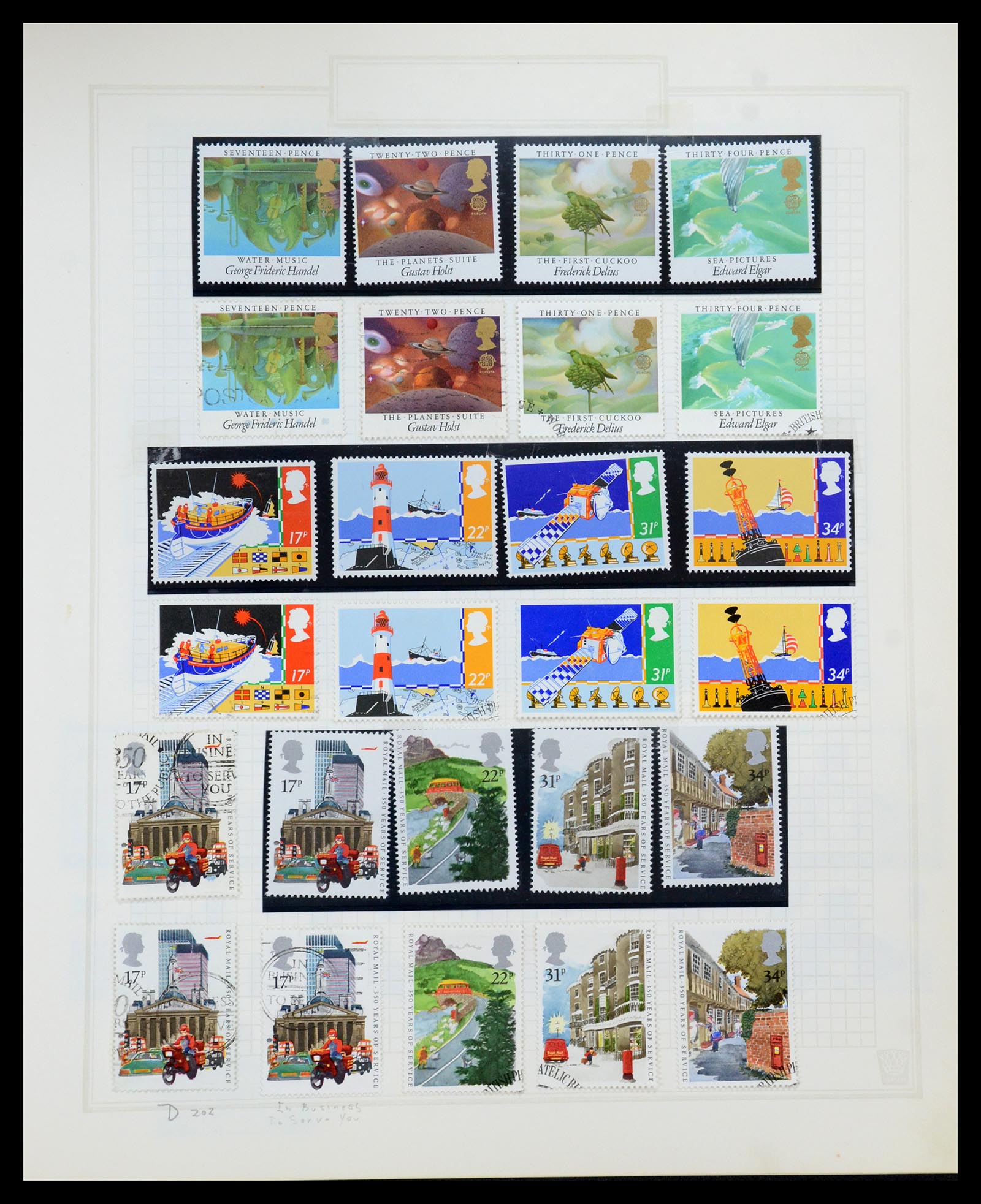 35867 033 - Postzegelverzameling 35867 Engeland 1971-2003.