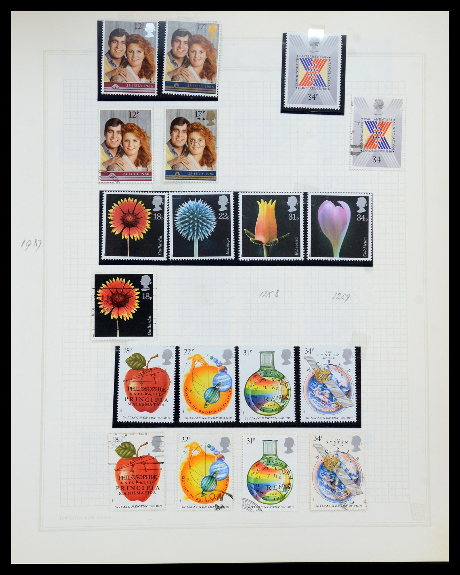 35867 038 - Postzegelverzameling 35867 Engeland 1971-2003.
