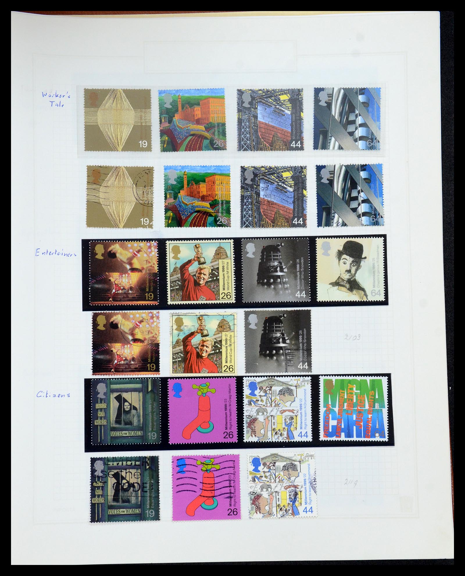 35867 087 - Postzegelverzameling 35867 Engeland 1971-2003.