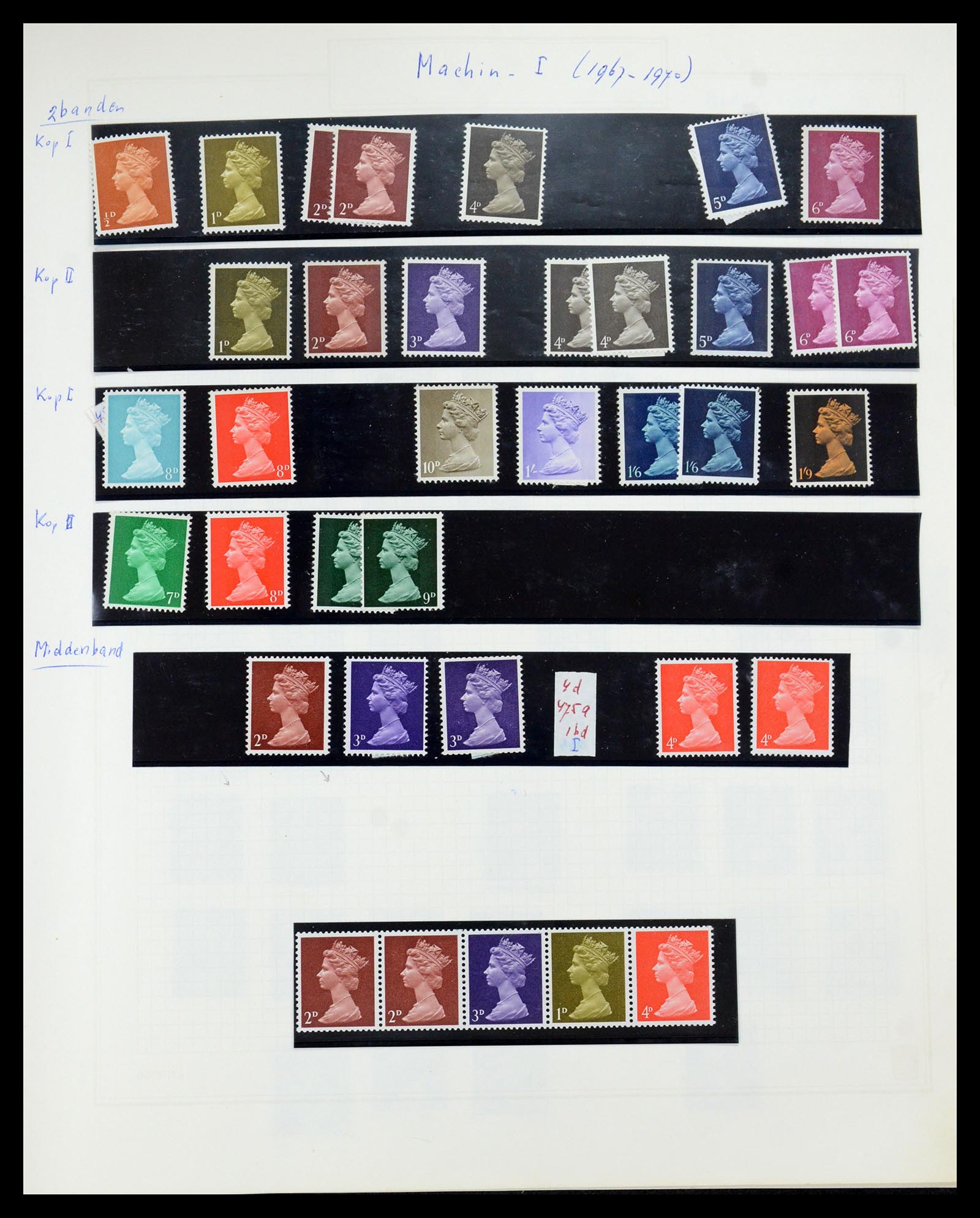 35867 096 - Postzegelverzameling 35867 Engeland 1971-2003.