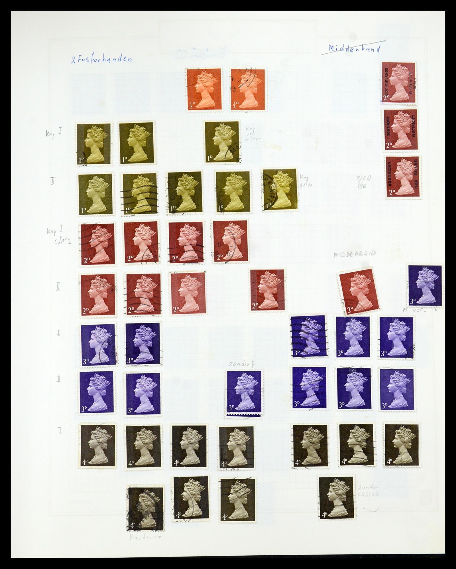 35867 097 - Postzegelverzameling 35867 Engeland 1971-2003.