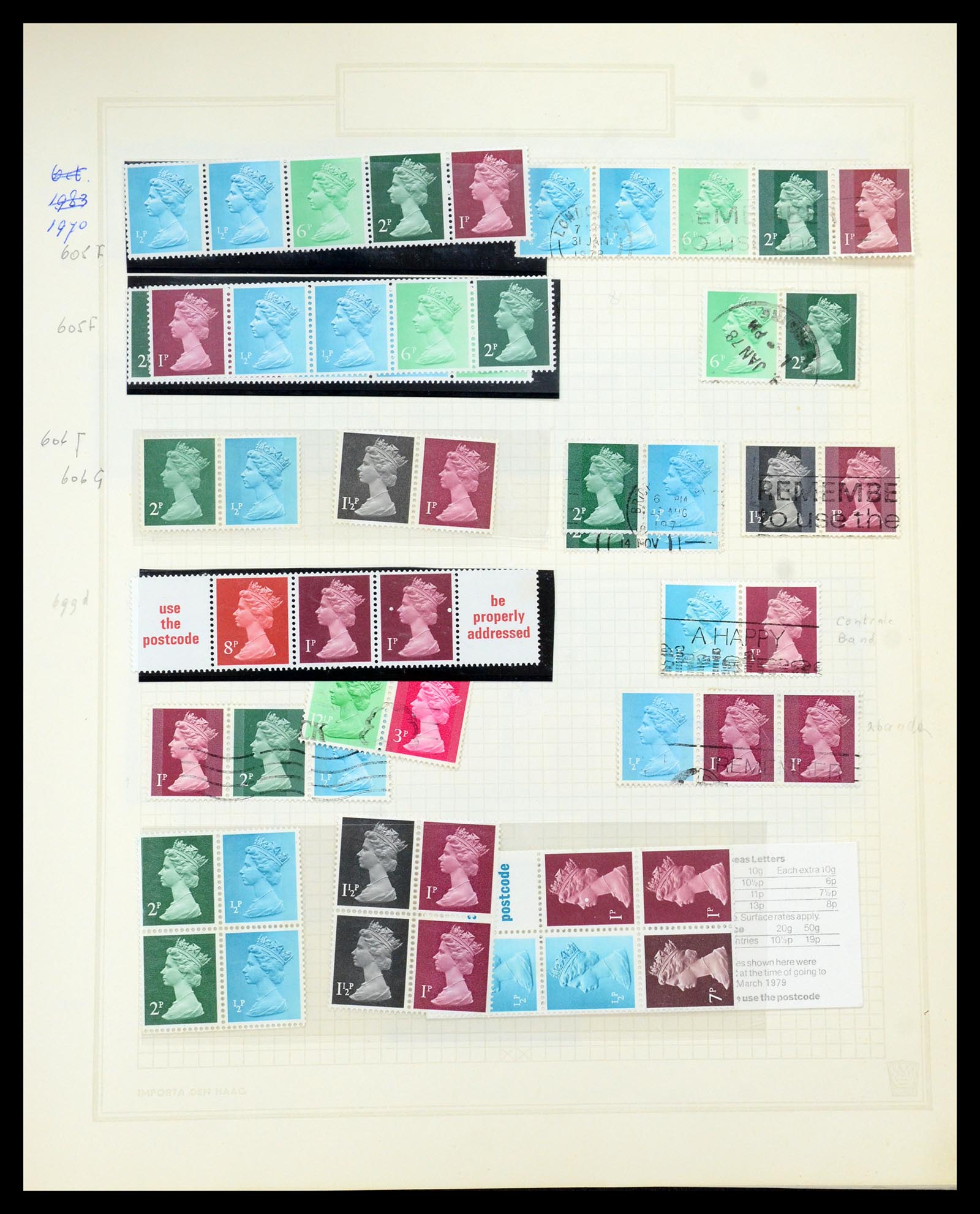 35867 127 - Postzegelverzameling 35867 Engeland 1971-2003.