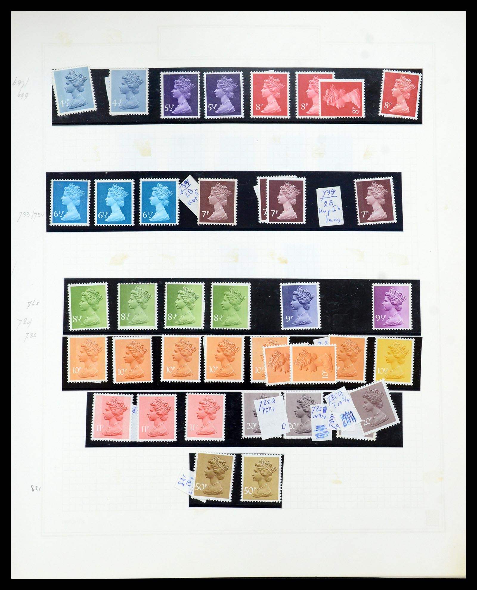 35867 128 - Postzegelverzameling 35867 Engeland 1971-2003.