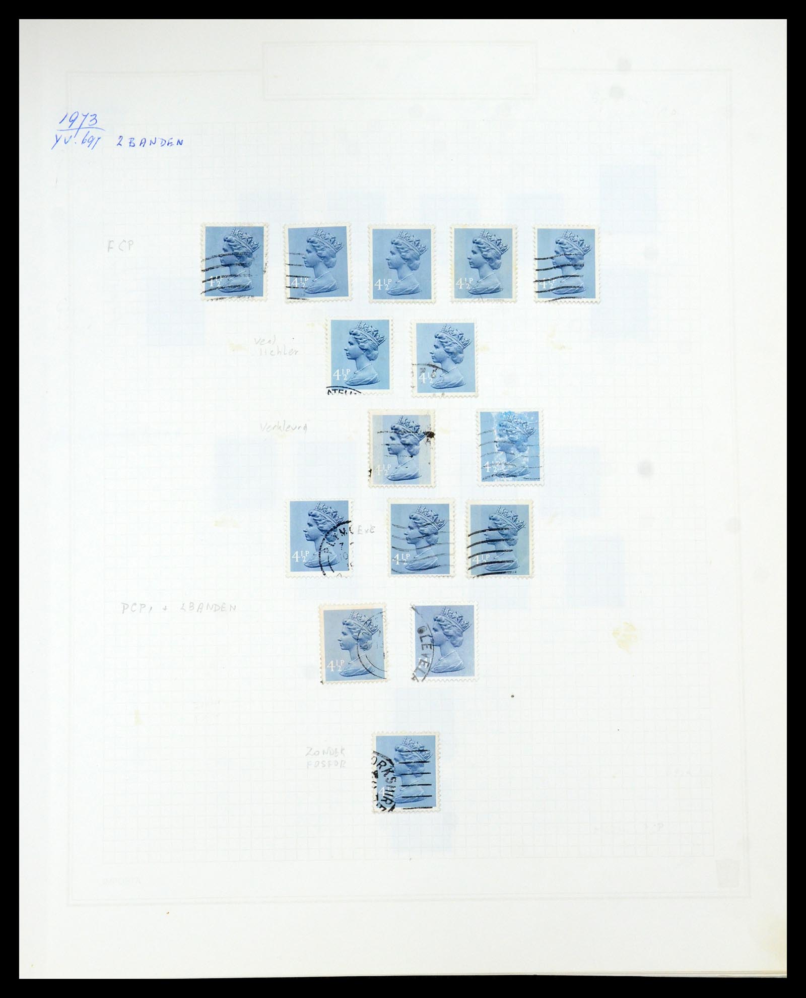 35867 129 - Postzegelverzameling 35867 Engeland 1971-2003.