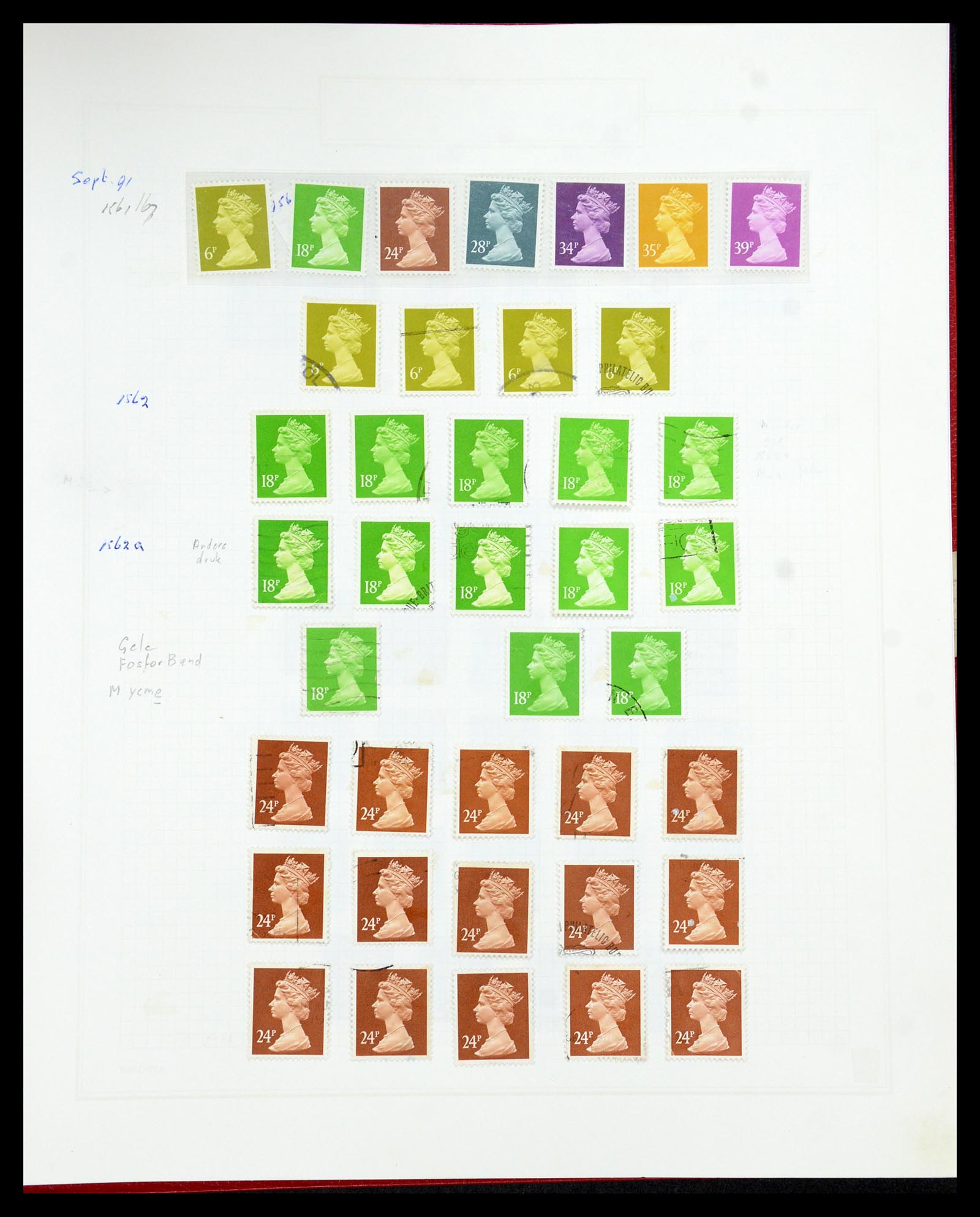 35867 181 - Postzegelverzameling 35867 Engeland 1971-2003.