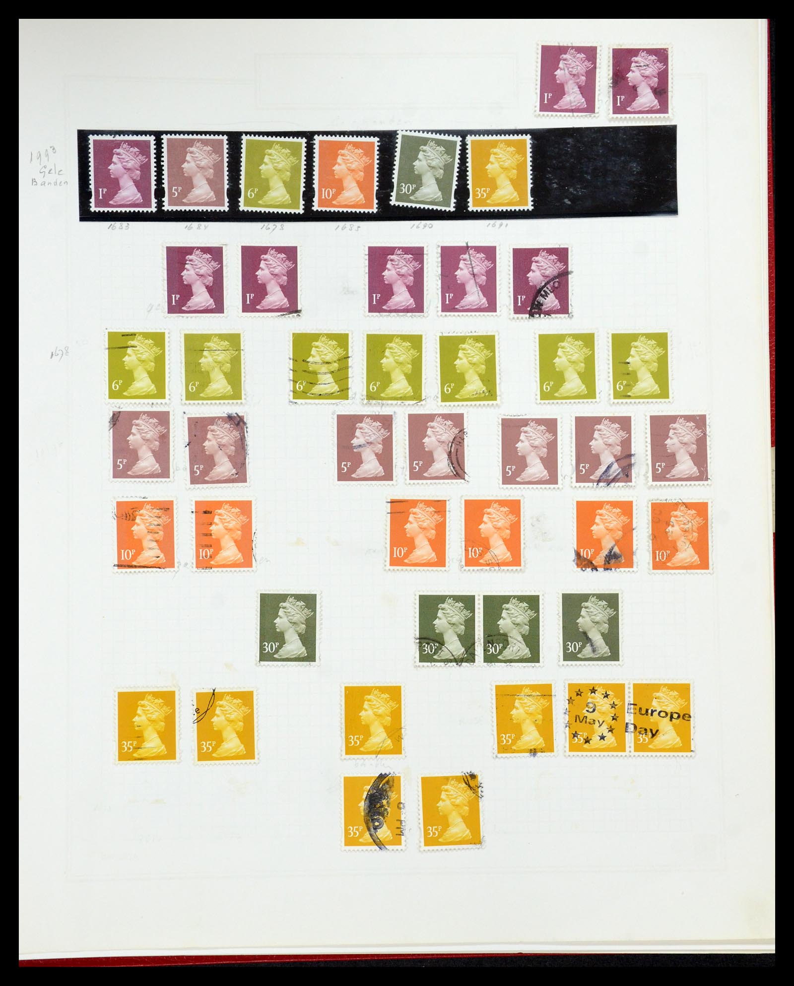 35867 184 - Postzegelverzameling 35867 Engeland 1971-2003.
