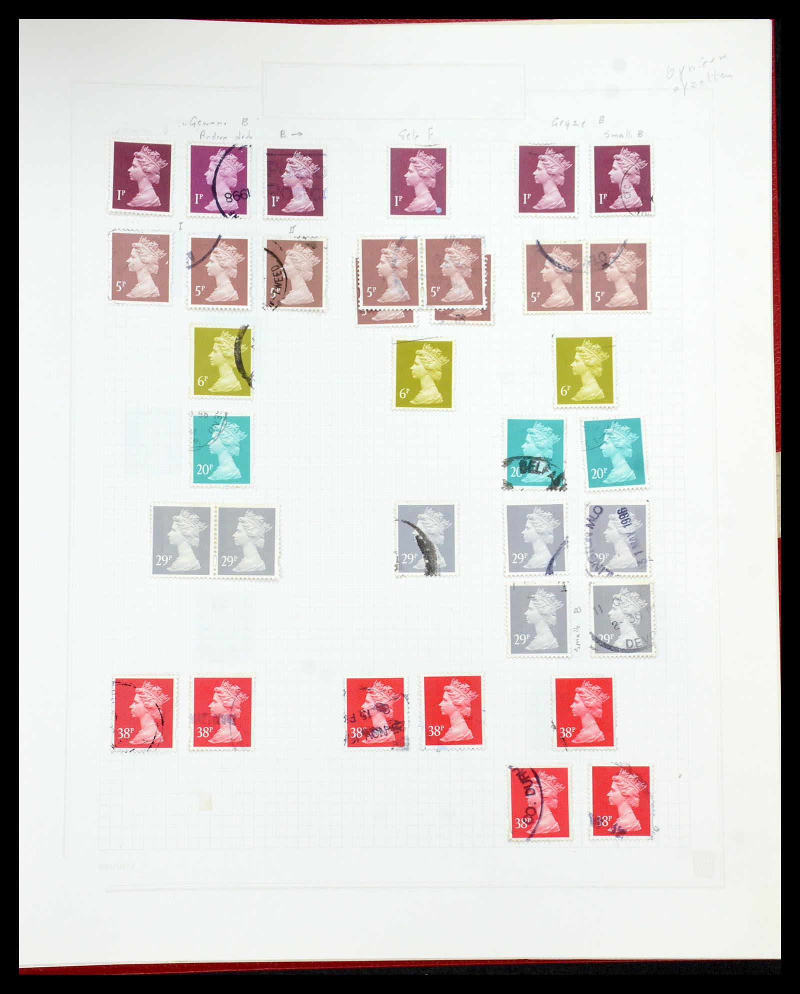 35867 189 - Postzegelverzameling 35867 Engeland 1971-2003.