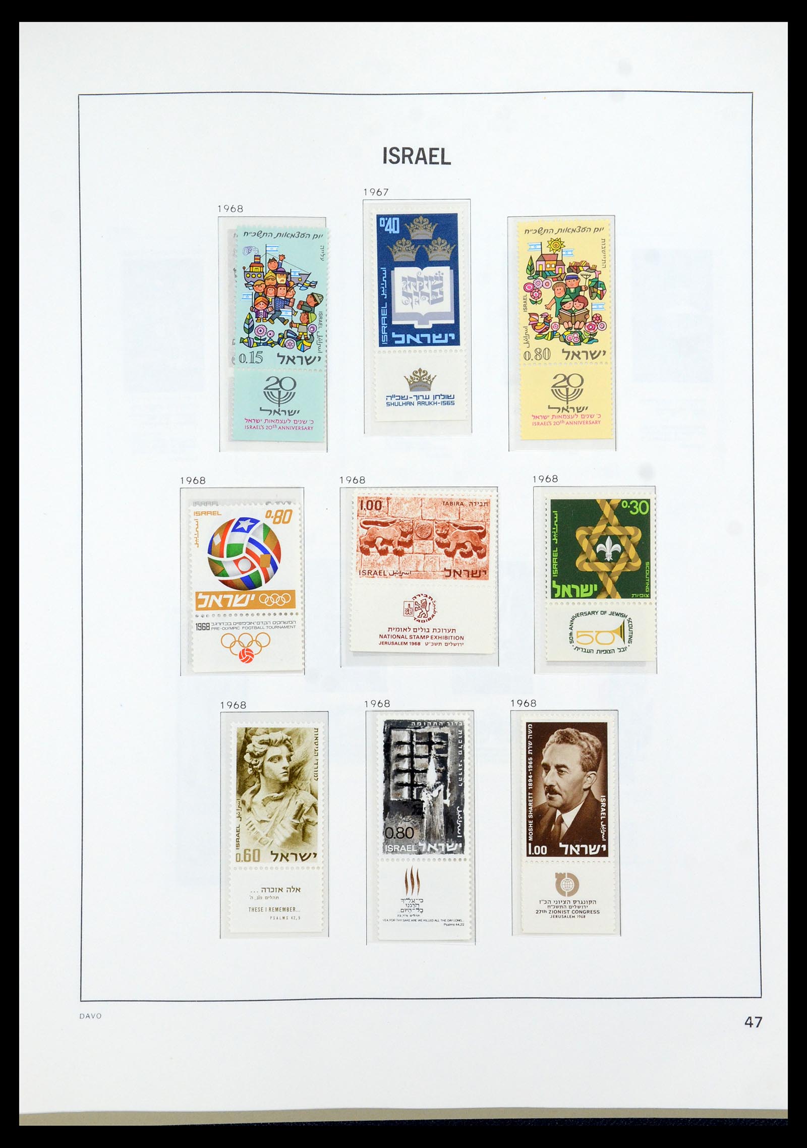 35868 069 - Postzegelverzameling 35868 Israël 1948-1989.