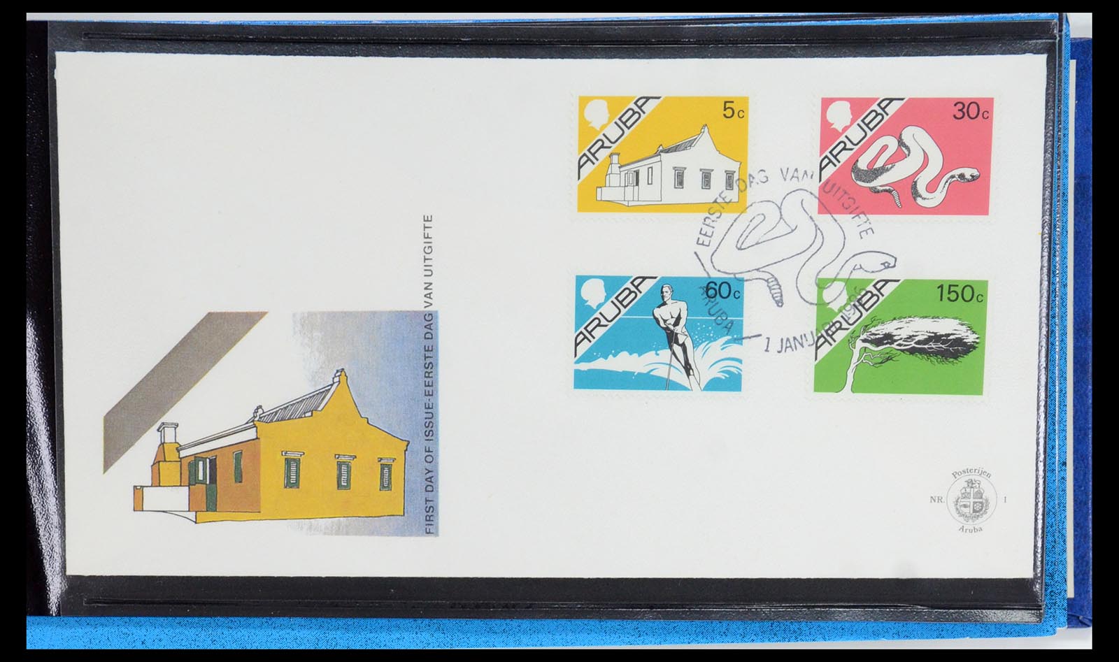 35871 001 - Postzegelverzameling 35871 Aruba 1986-1998.