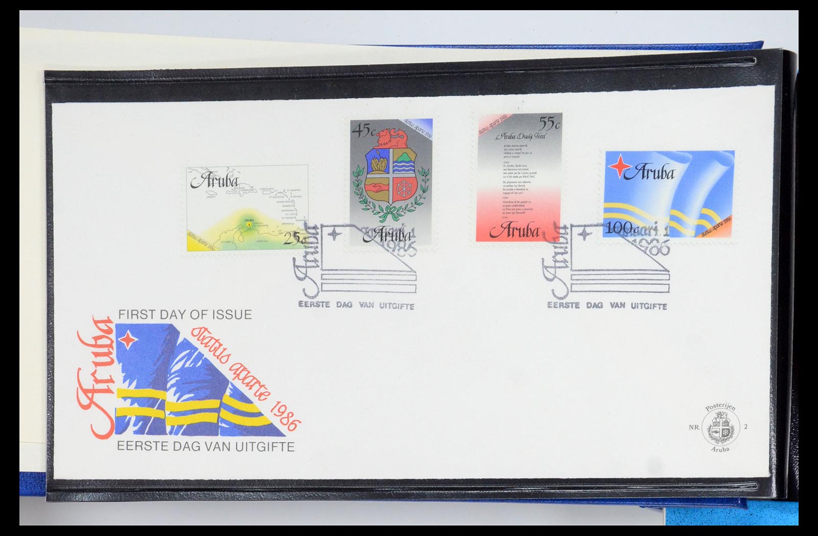 35871 002 - Postzegelverzameling 35871 Aruba 1986-1998.