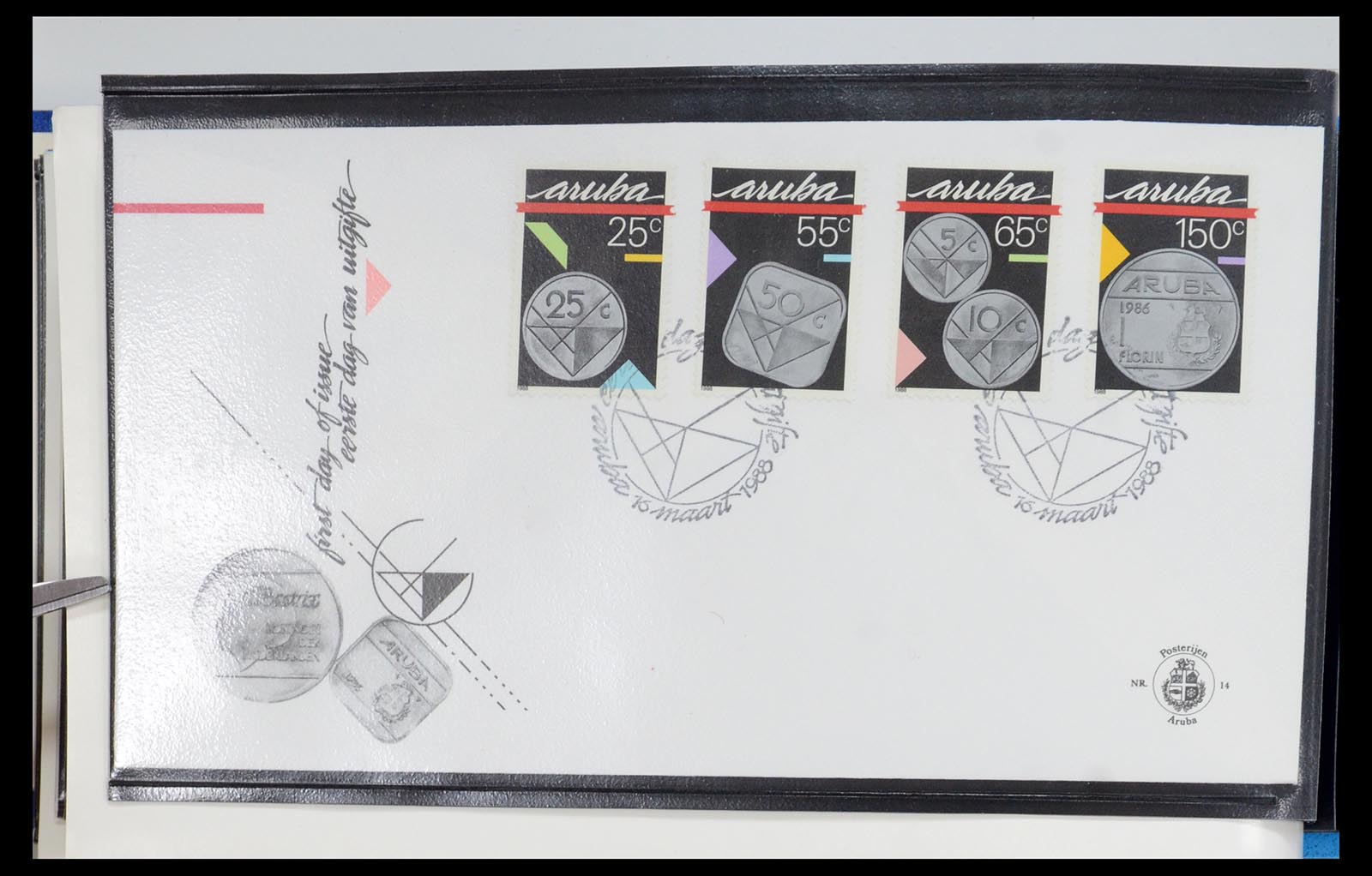 35871 015 - Postzegelverzameling 35871 Aruba 1986-1998.