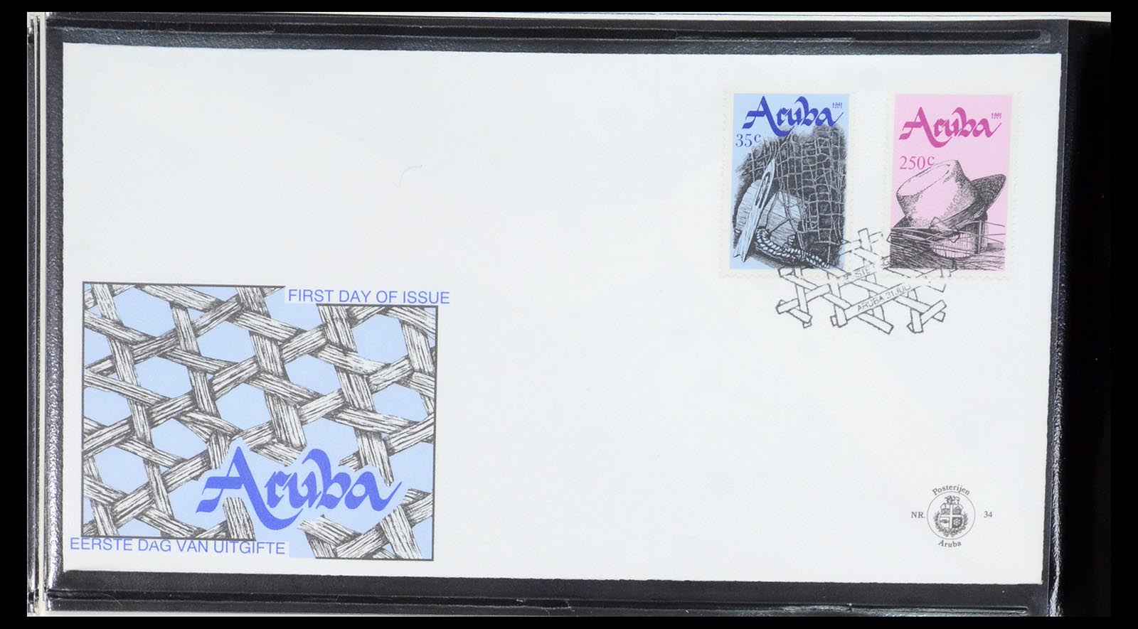 35871 035 - Postzegelverzameling 35871 Aruba 1986-1998.