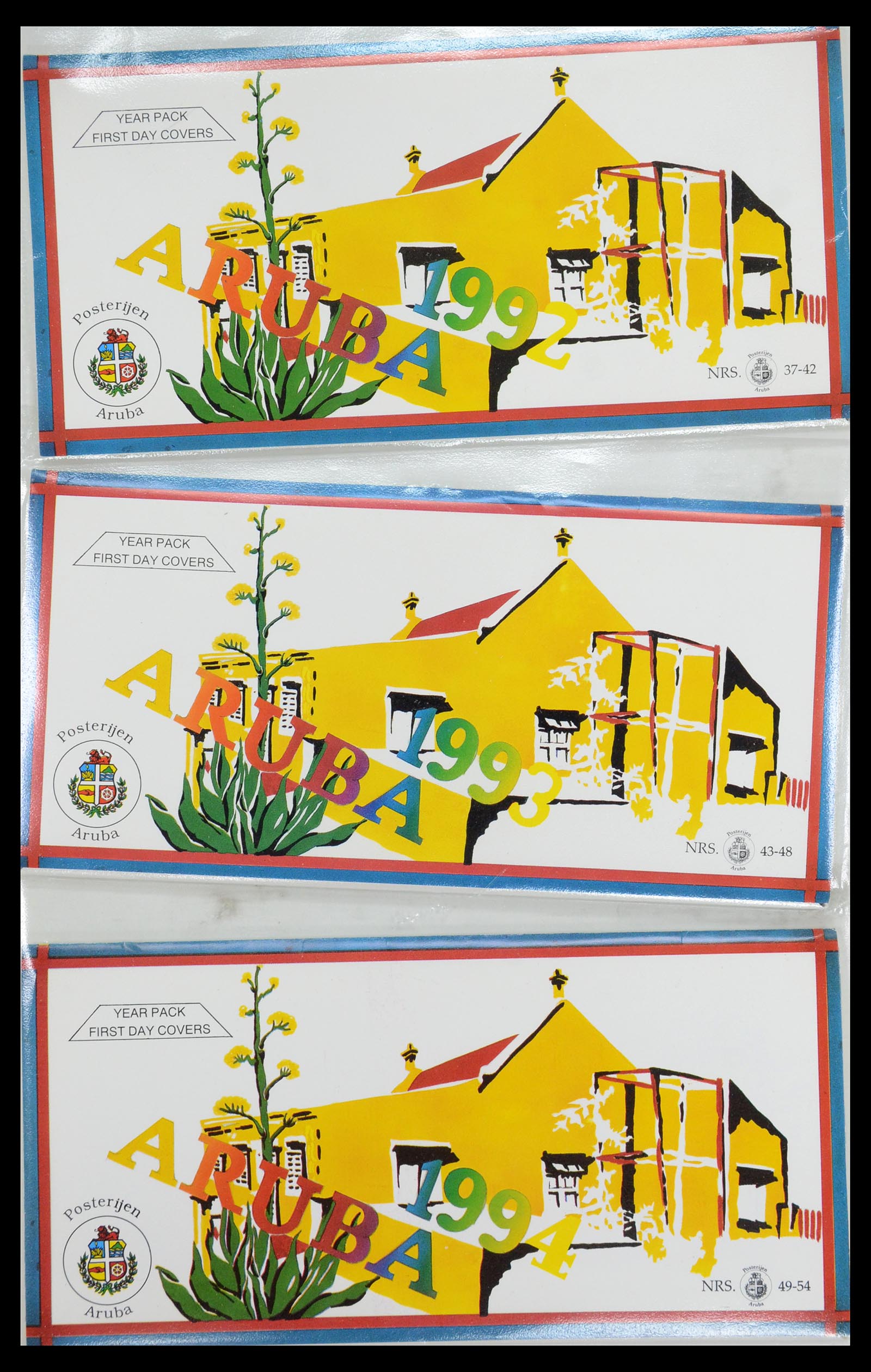 35871 038 - Postzegelverzameling 35871 Aruba 1986-1998.