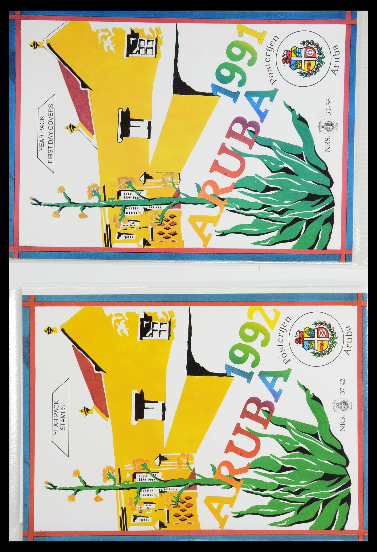 35871 043 - Postzegelverzameling 35871 Aruba 1986-1998.