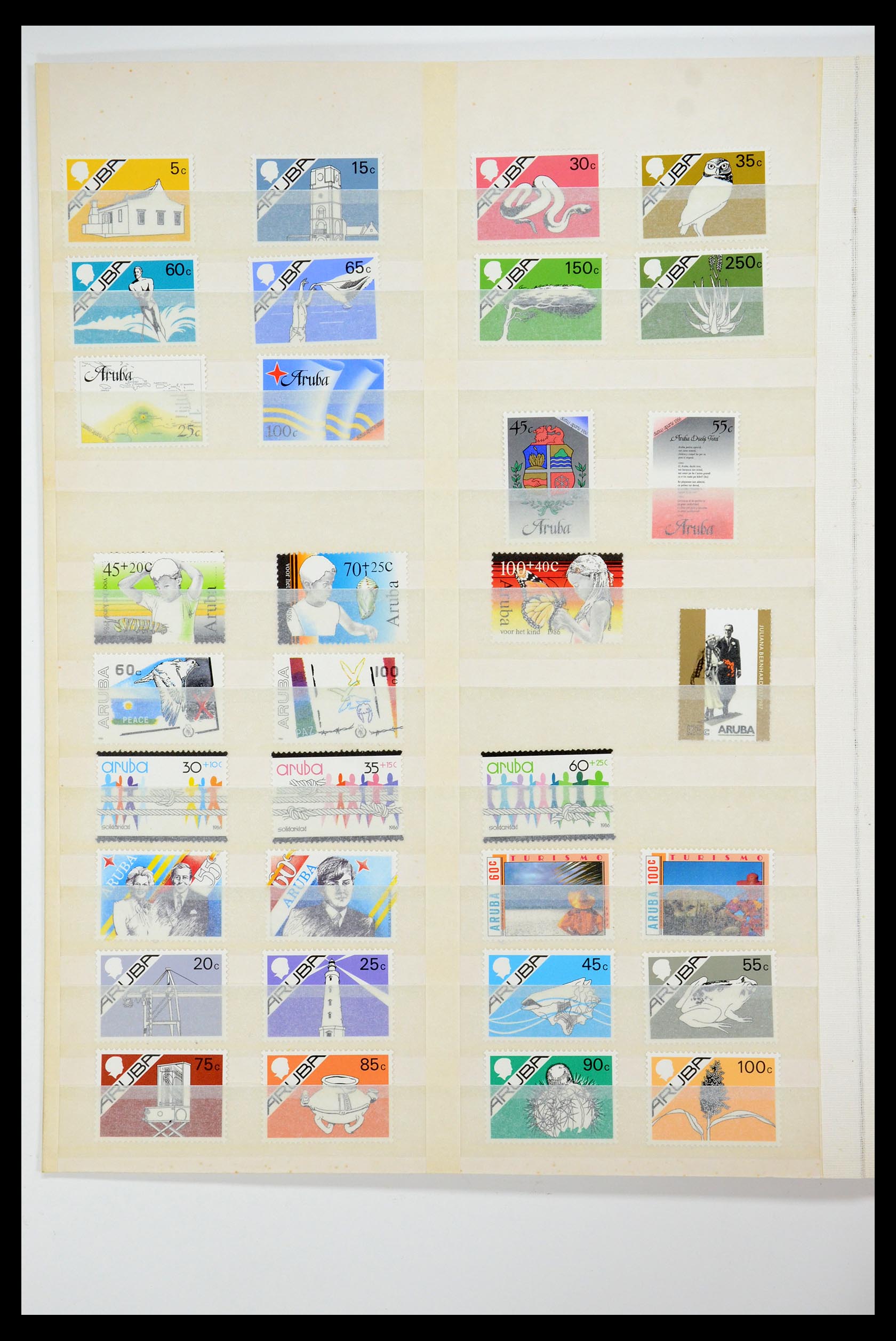 35871 047 - Postzegelverzameling 35871 Aruba 1986-1998.