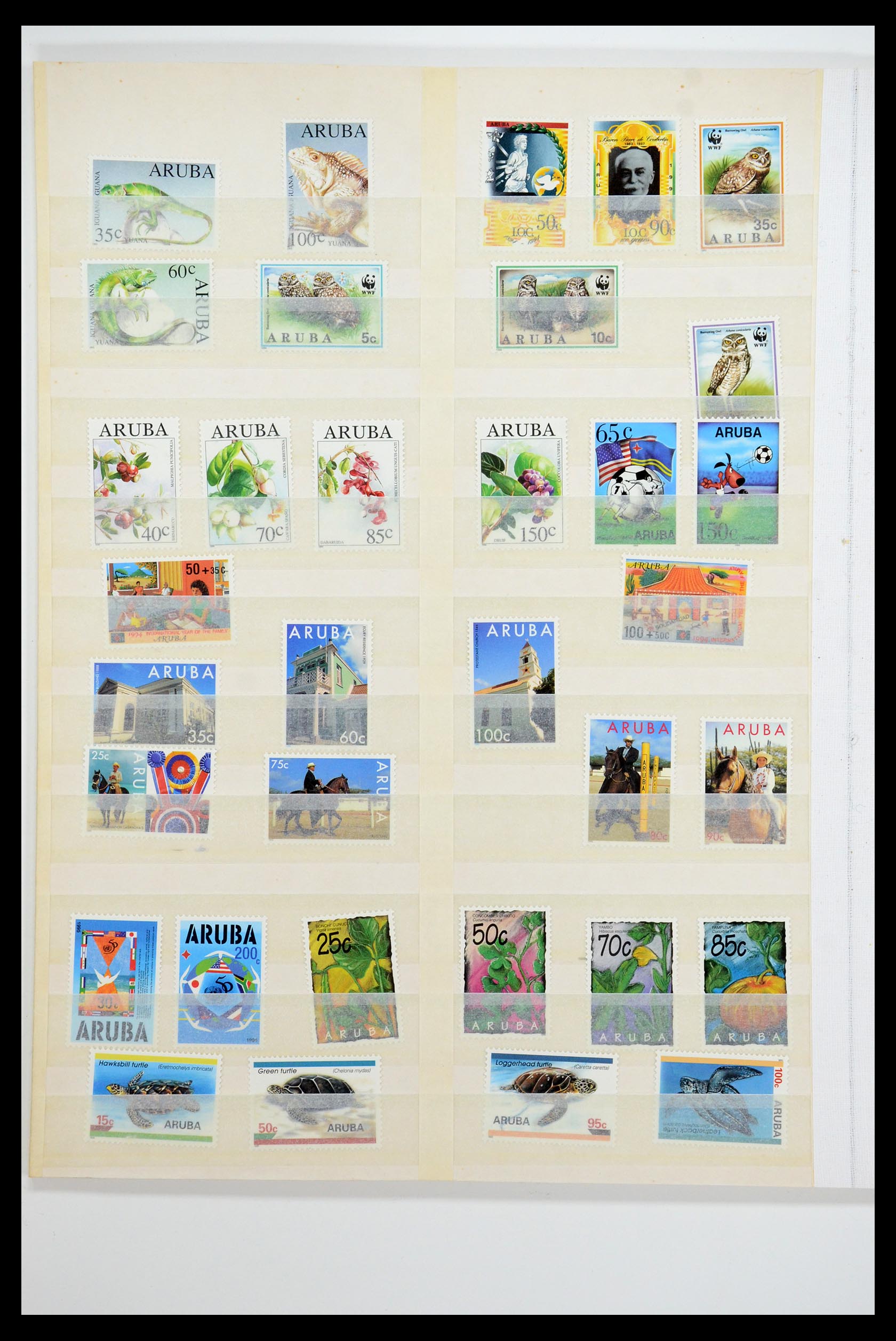 35871 051 - Postzegelverzameling 35871 Aruba 1986-1998.