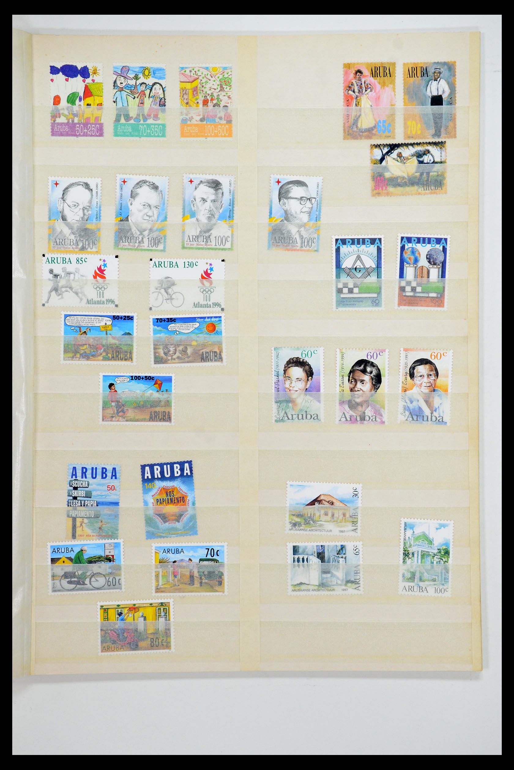 35871 052 - Postzegelverzameling 35871 Aruba 1986-1998.