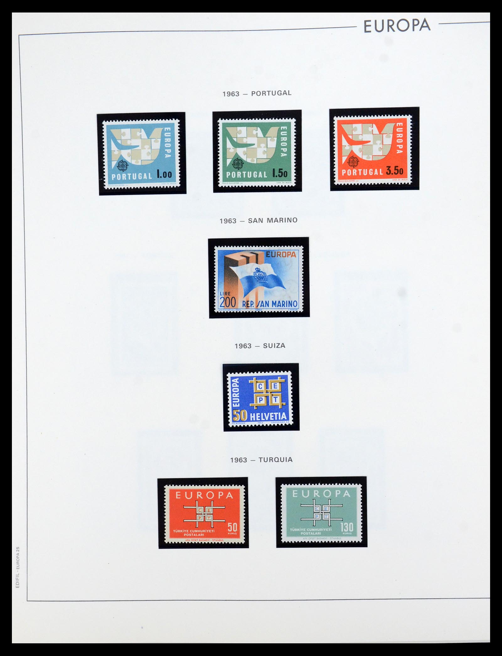 35872 024 - Postzegelverzameling 35872 Europa CEPT 1956-2006.