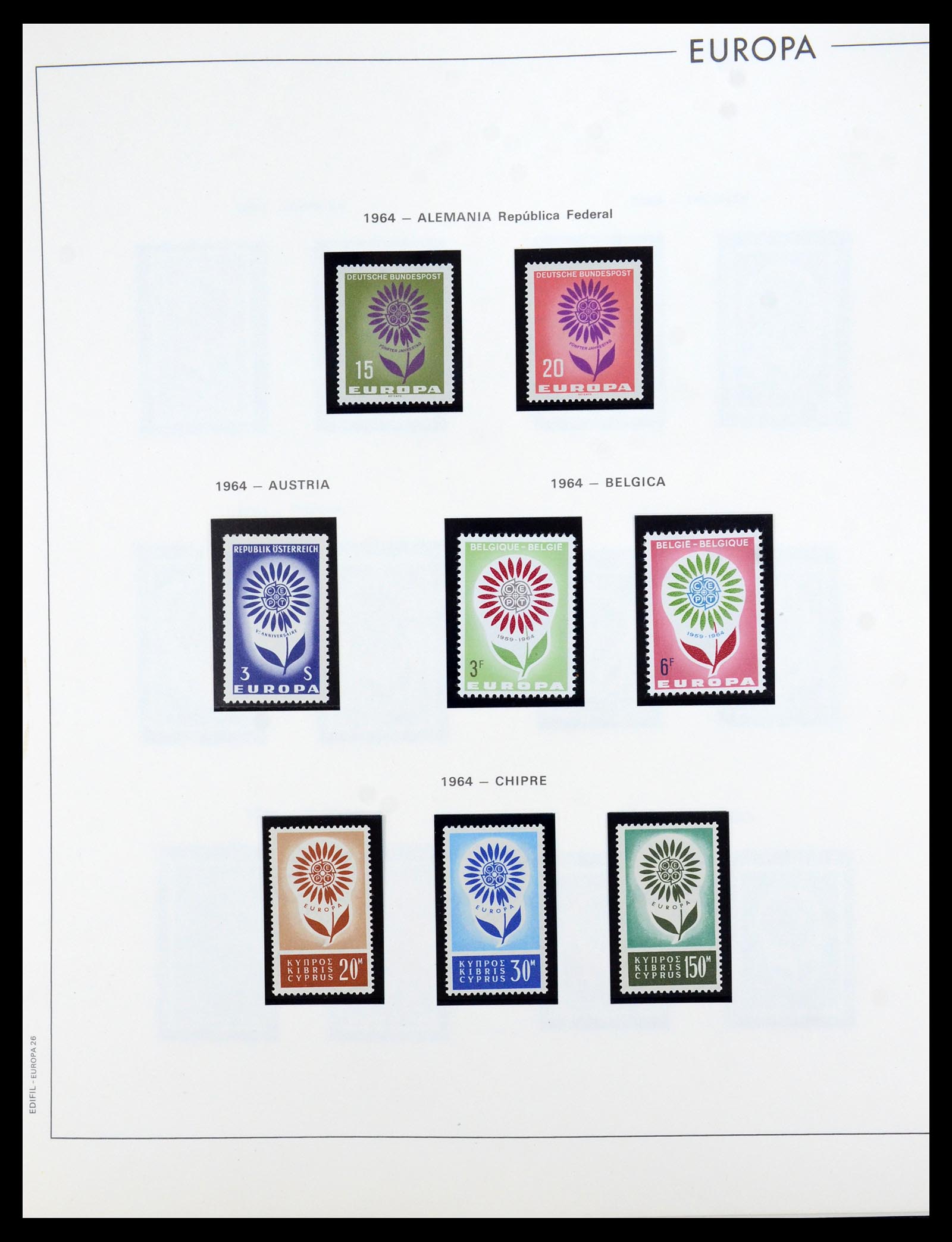 35872 025 - Postzegelverzameling 35872 Europa CEPT 1956-2006.