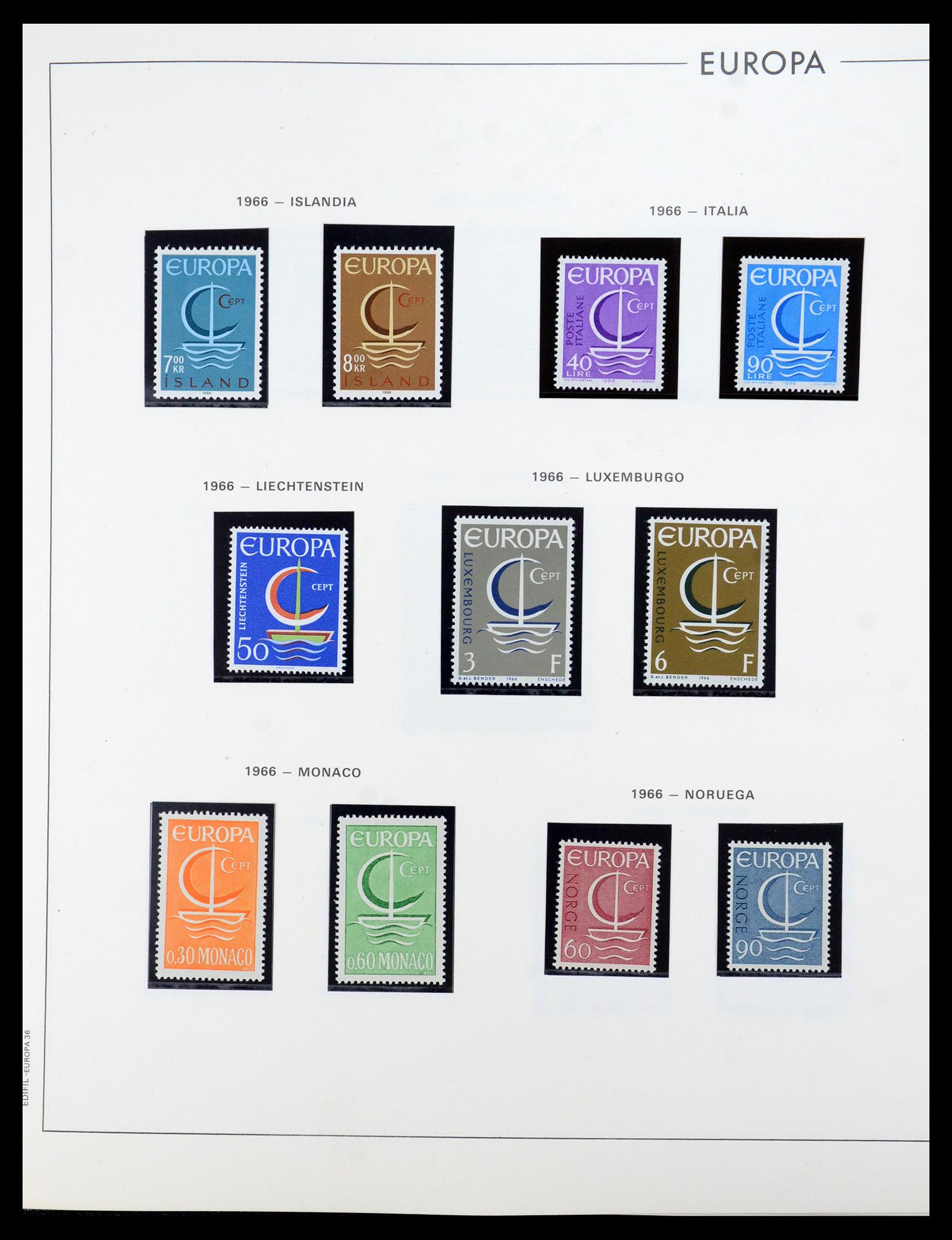 35872 035 - Postzegelverzameling 35872 Europa CEPT 1956-2006.