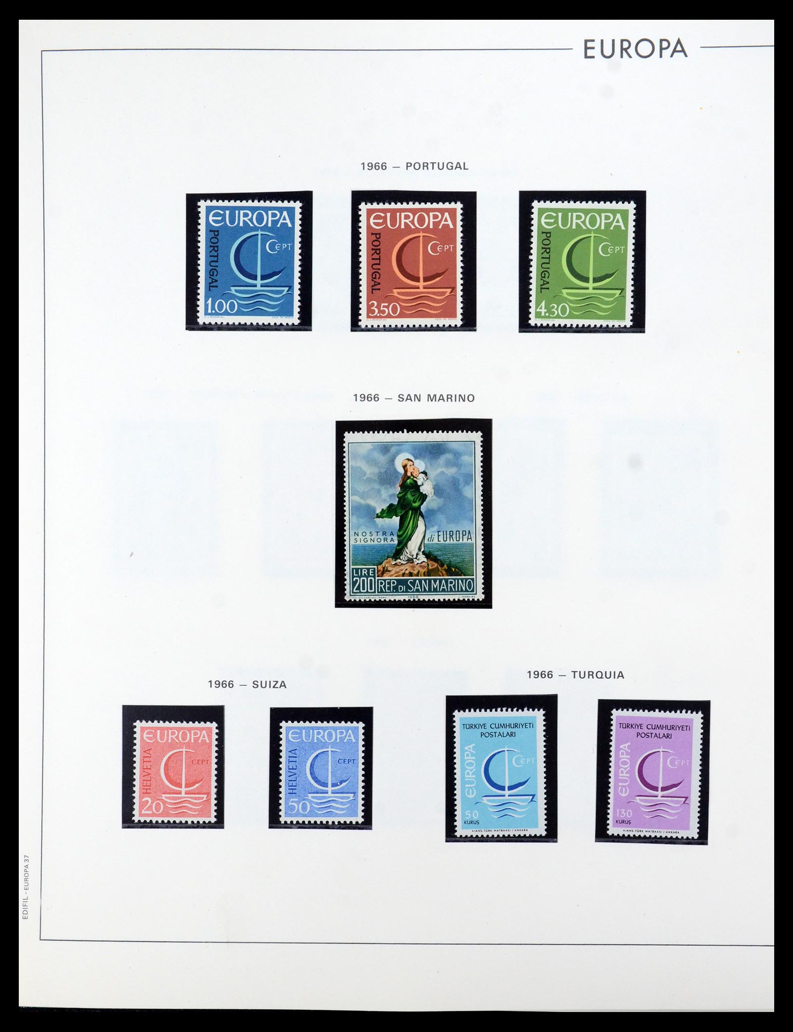 35872 036 - Postzegelverzameling 35872 Europa CEPT 1956-2006.