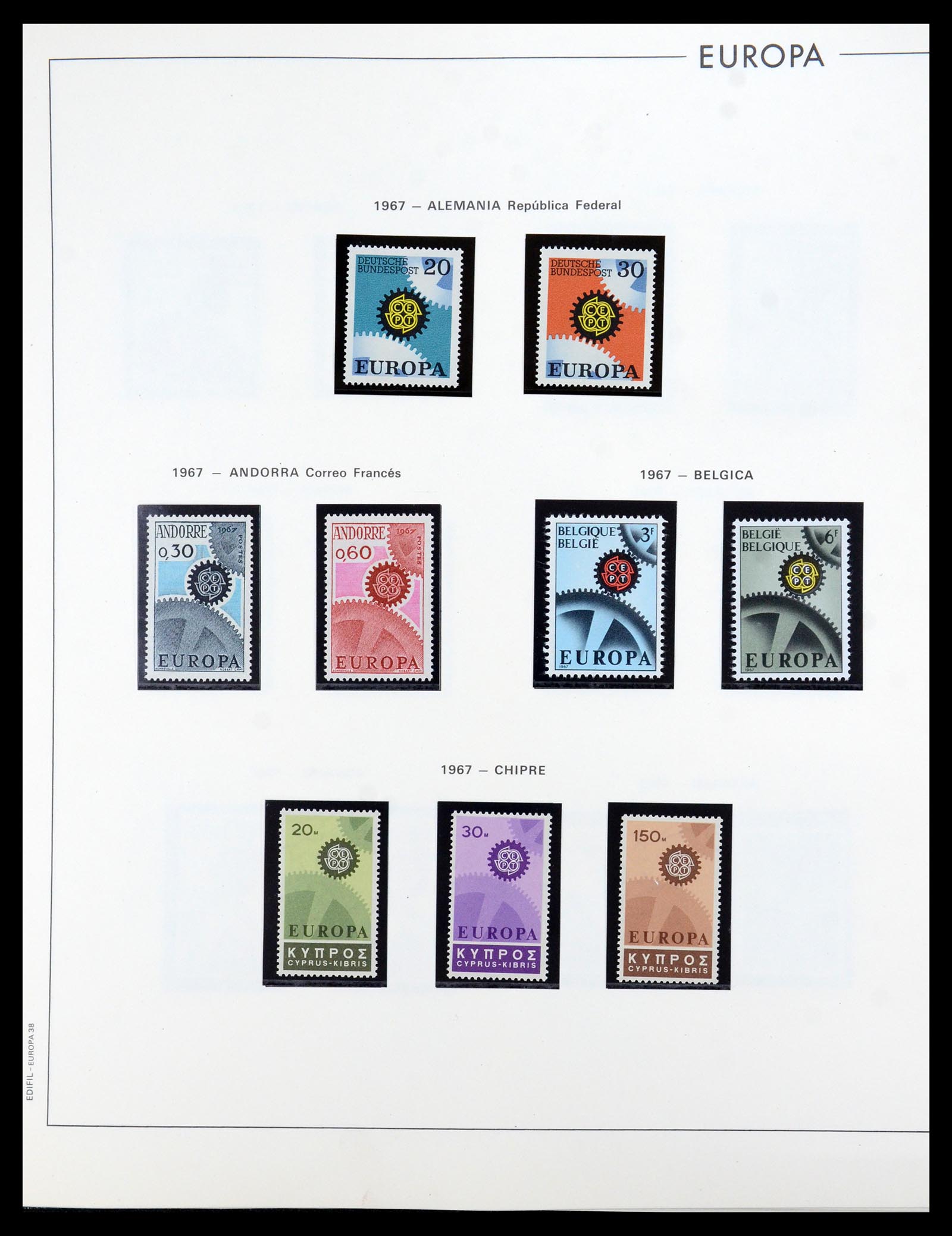35872 037 - Postzegelverzameling 35872 Europa CEPT 1956-2006.