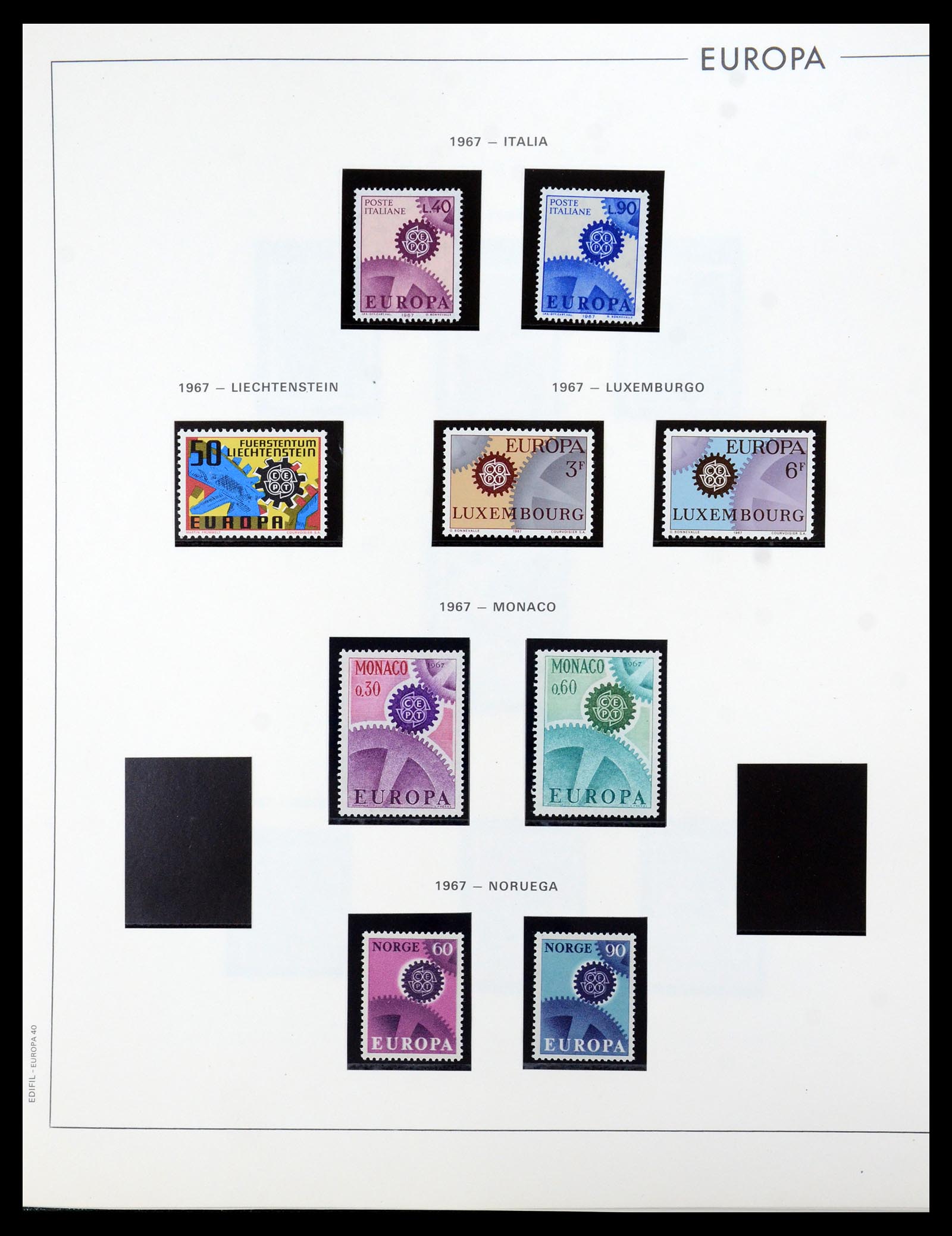 35872 038 - Postzegelverzameling 35872 Europa CEPT 1956-2006.