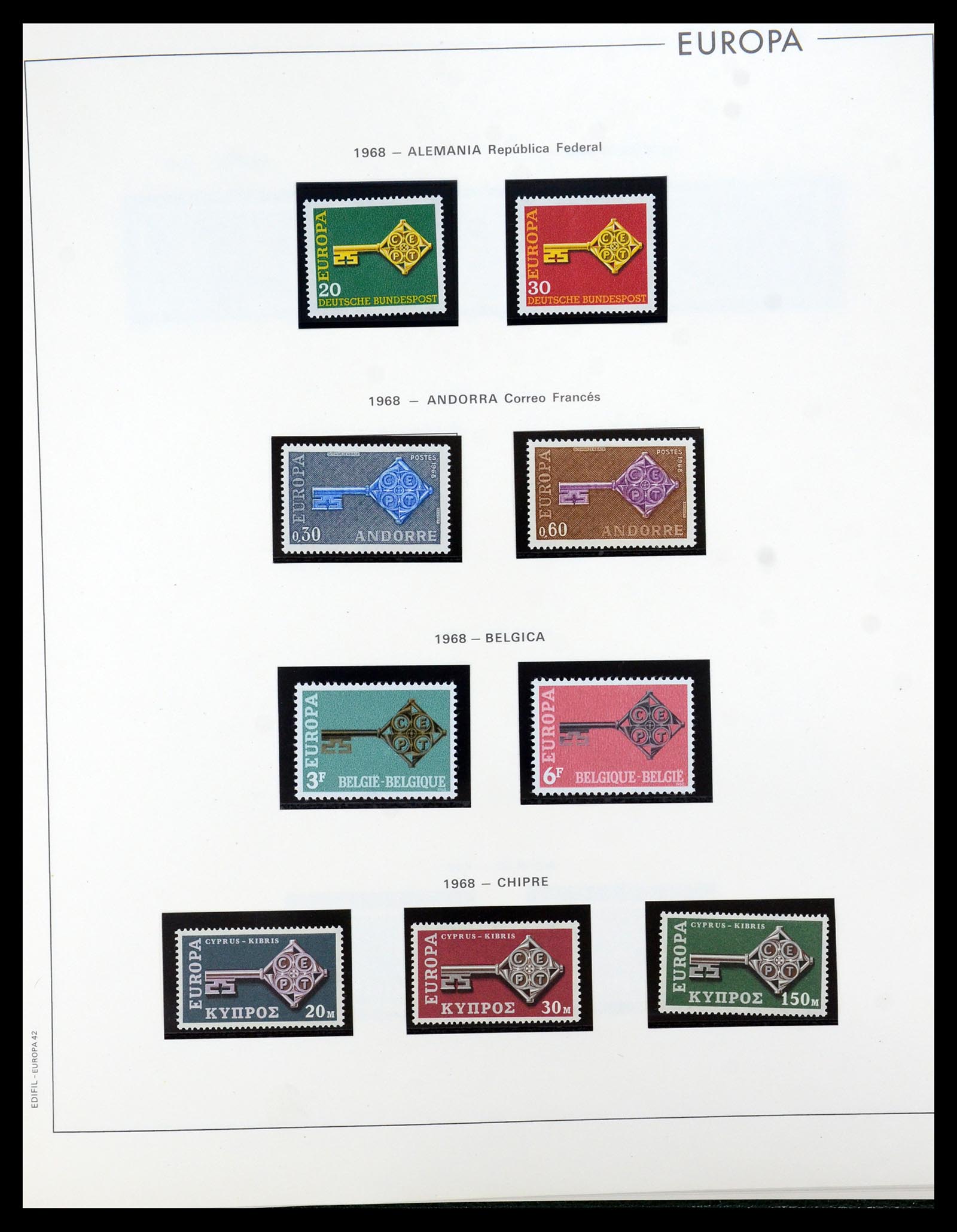 35872 040 - Postzegelverzameling 35872 Europa CEPT 1956-2006.