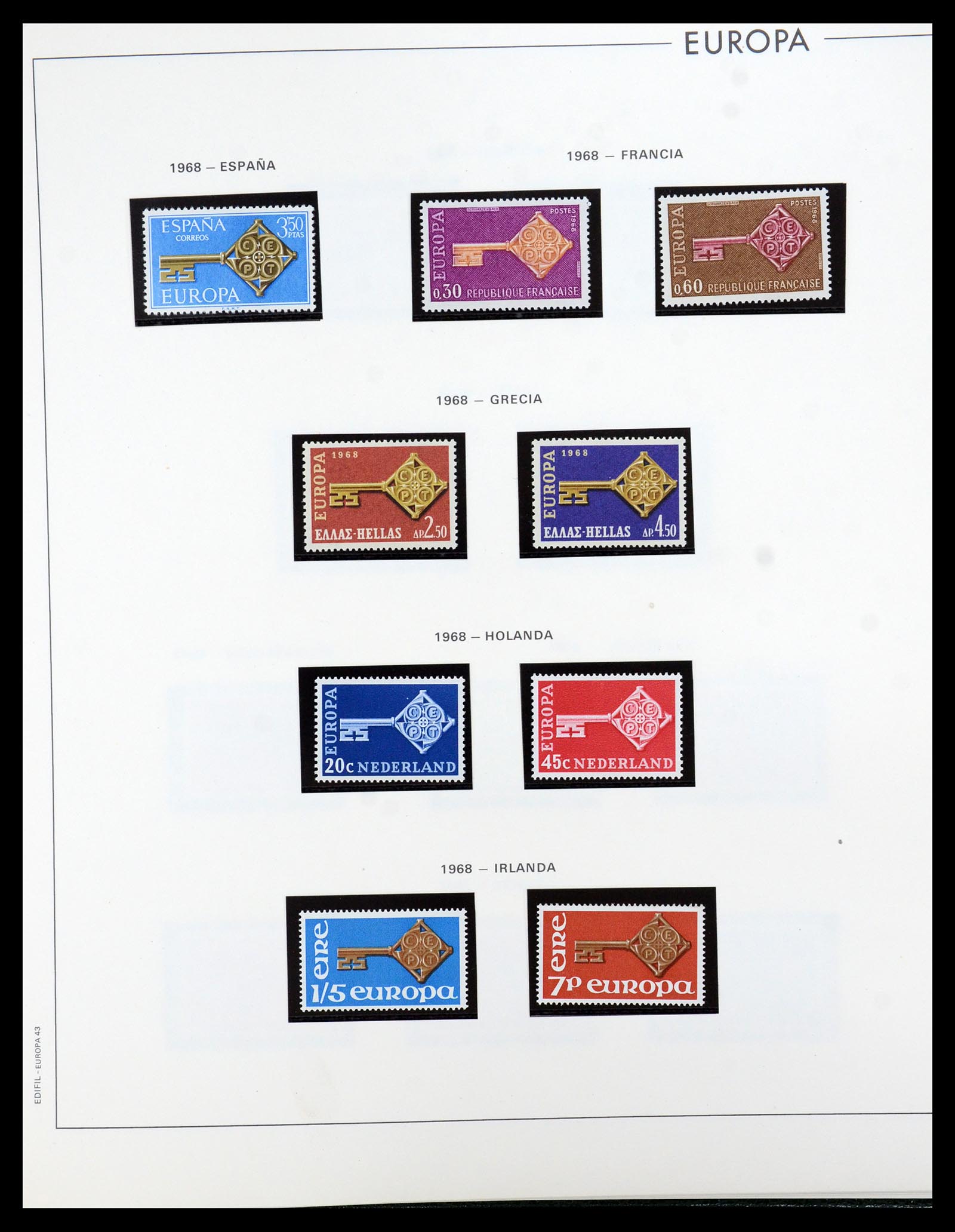 35872 041 - Postzegelverzameling 35872 Europa CEPT 1956-2006.