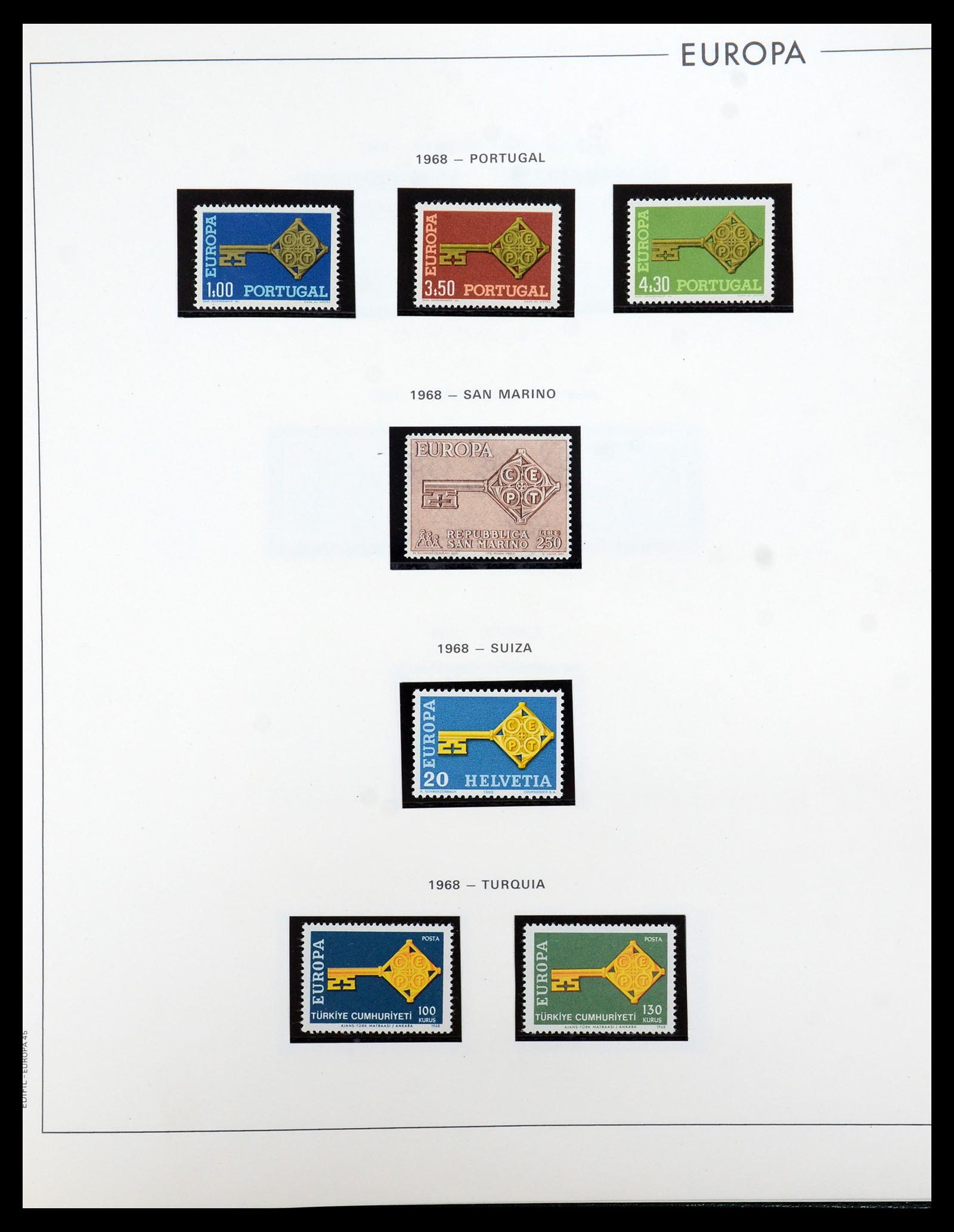 35872 043 - Postzegelverzameling 35872 Europa CEPT 1956-2006.
